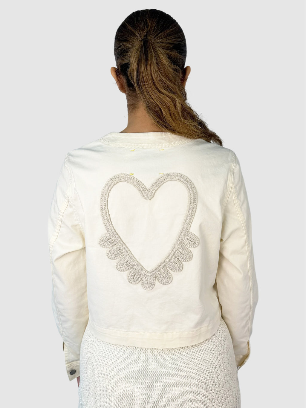 Heart Embroidered Jacket