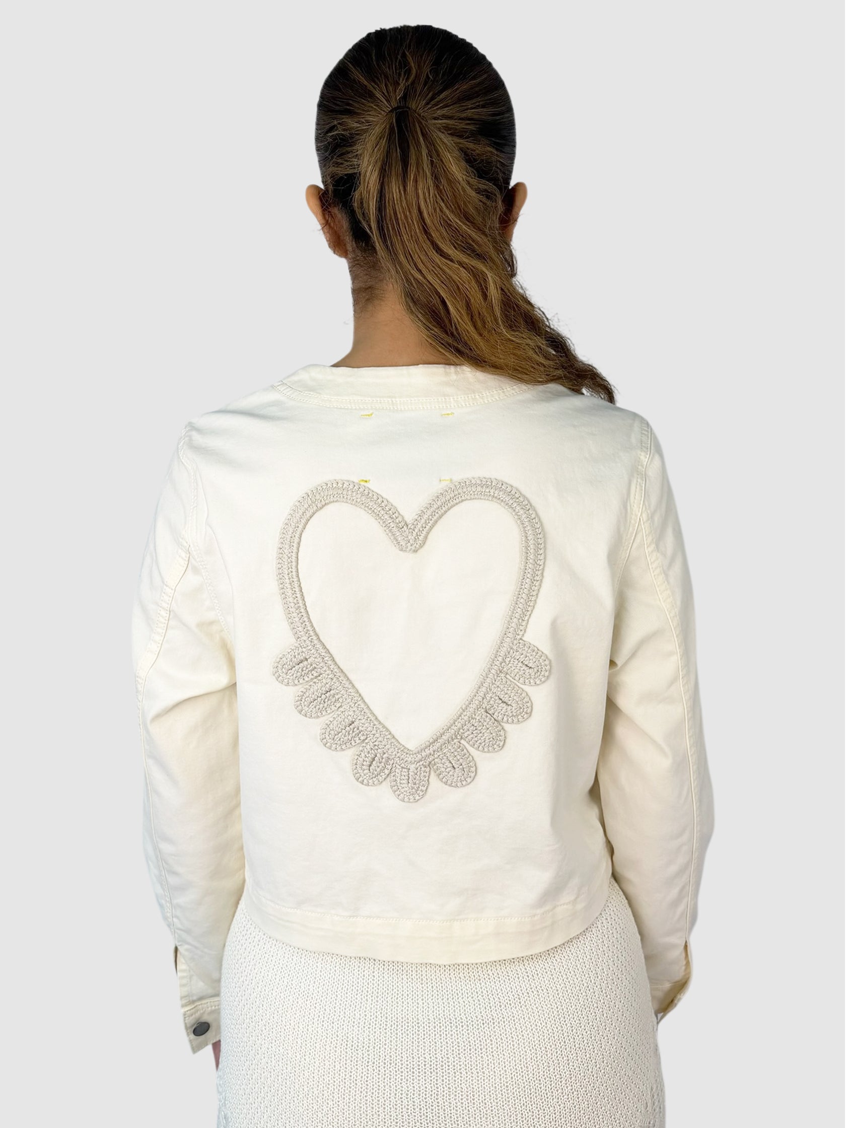 Heart Embroidered Jacket