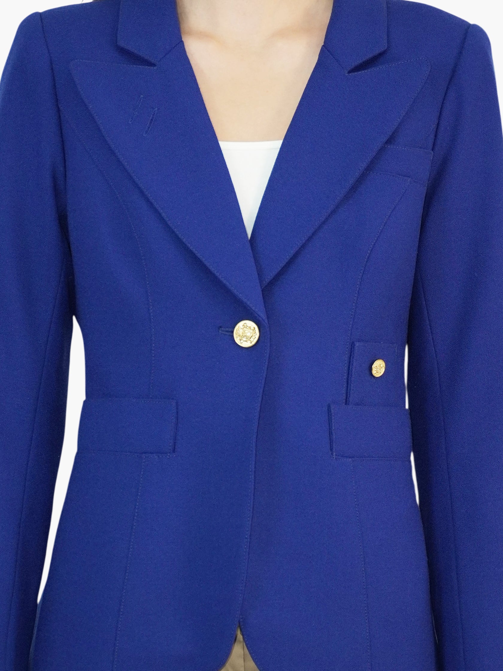 Wool Single-Button Blazer