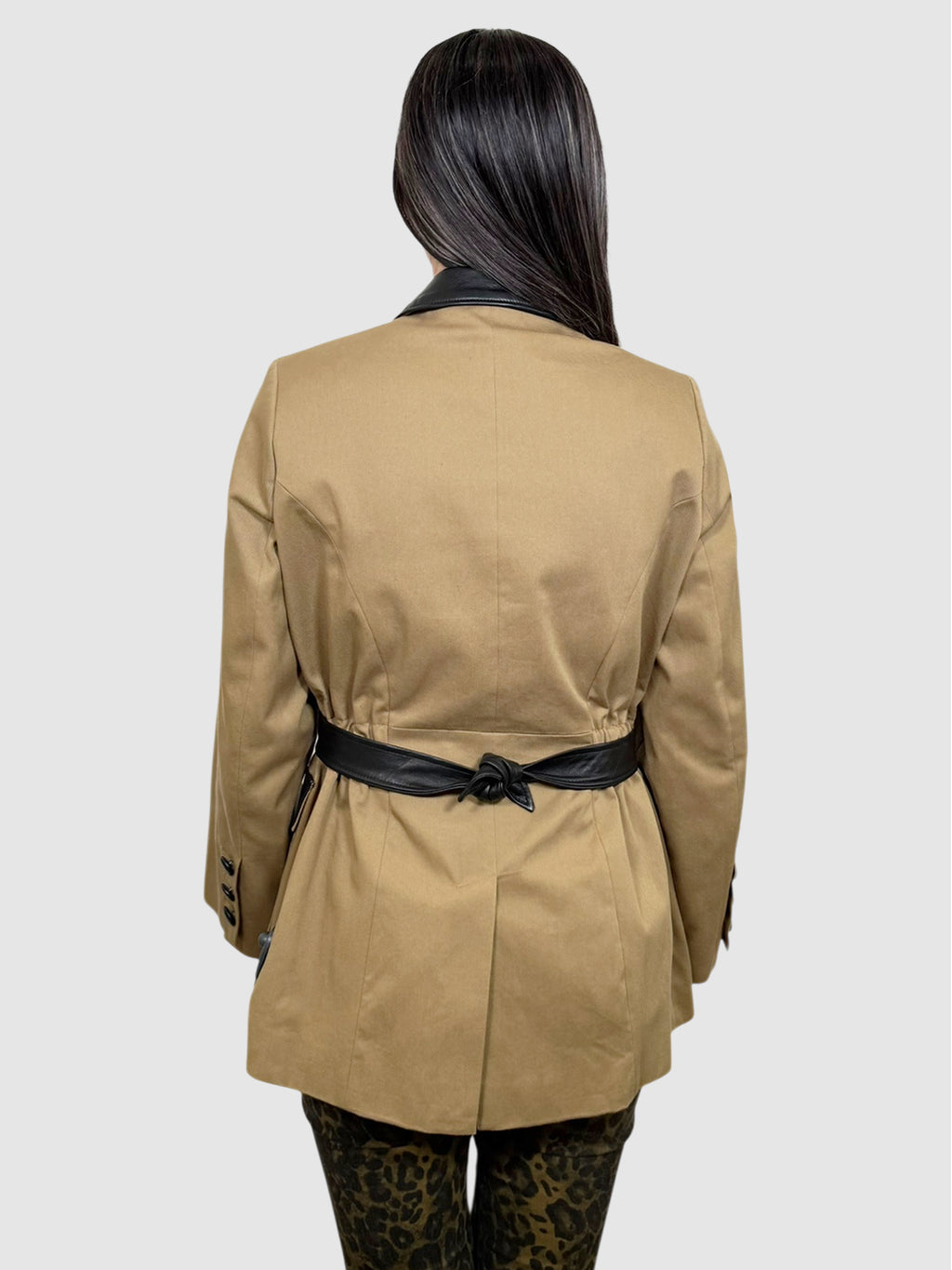 Leather Trim Utility Jacket