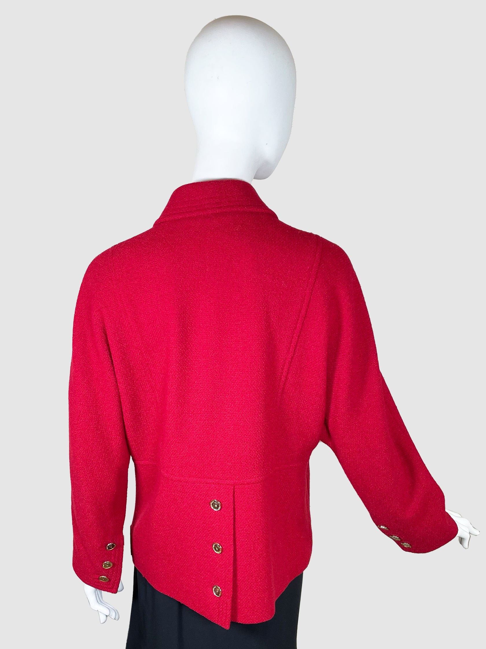 Double-Breasted Wool Jacket - Size 42