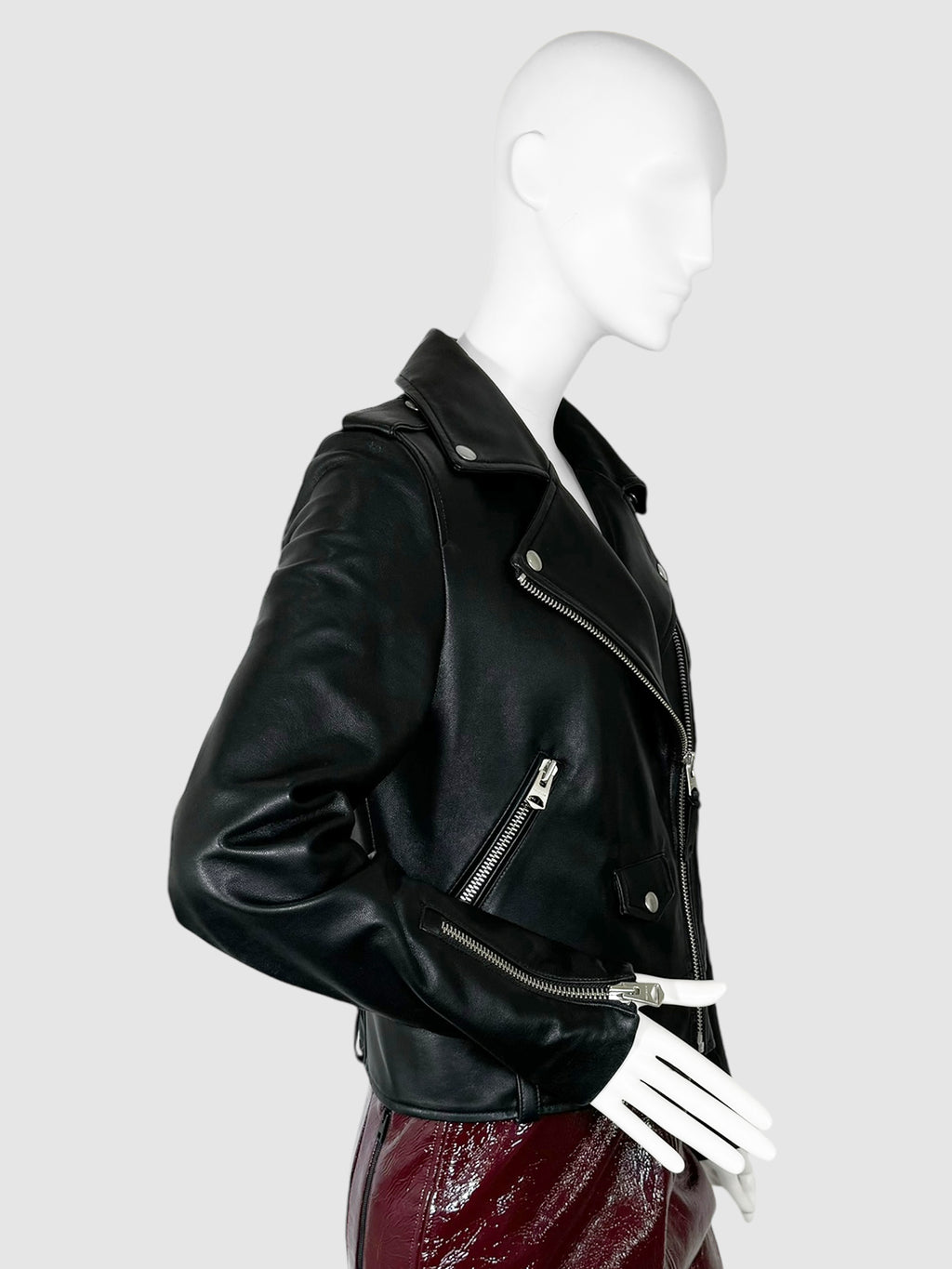 Baya Leather Biker Jacket - Size M