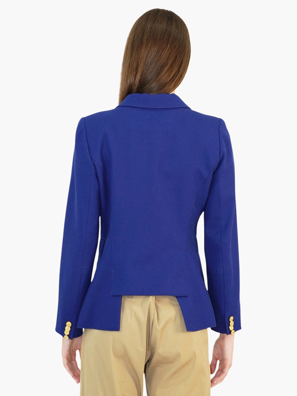 Wool Single-Button Blazer