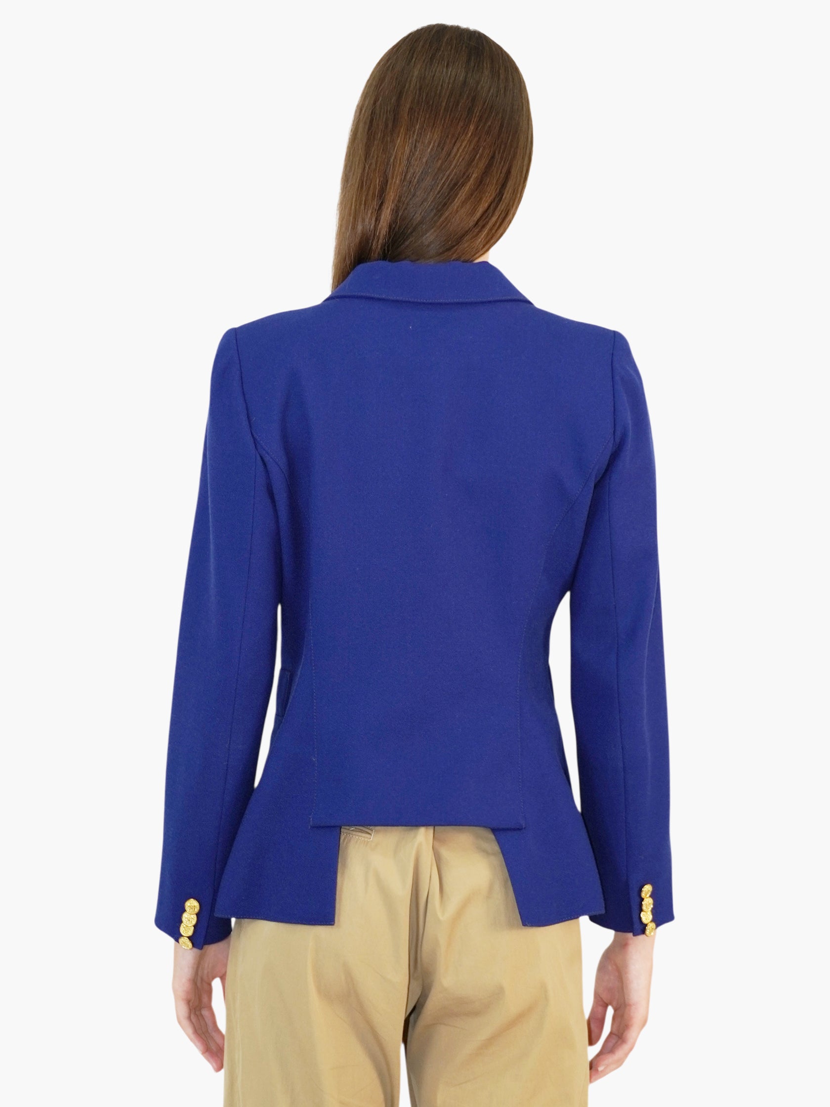 Wool Single-Button Blazer
