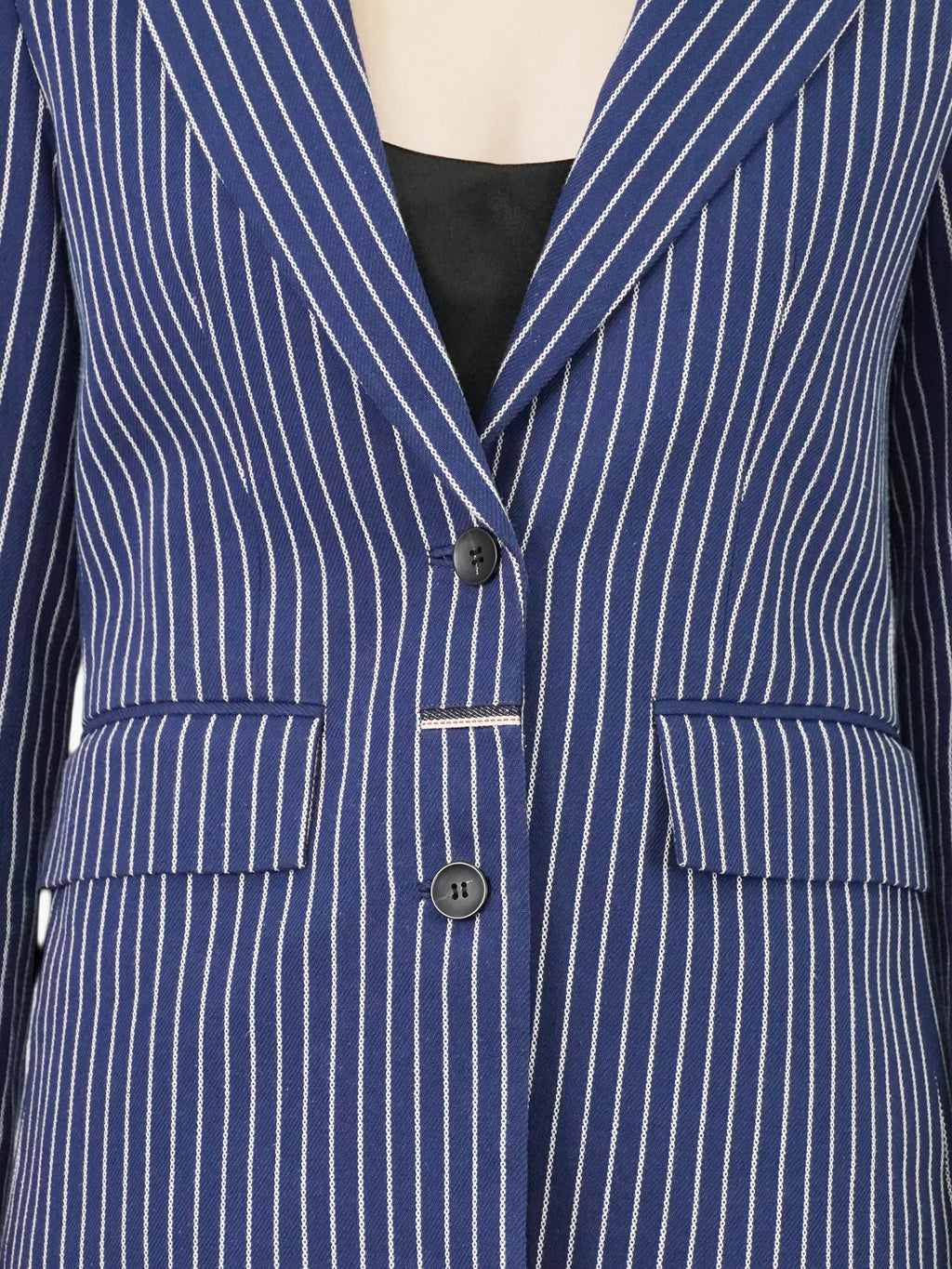 Single-Breasted Stripe Blazer