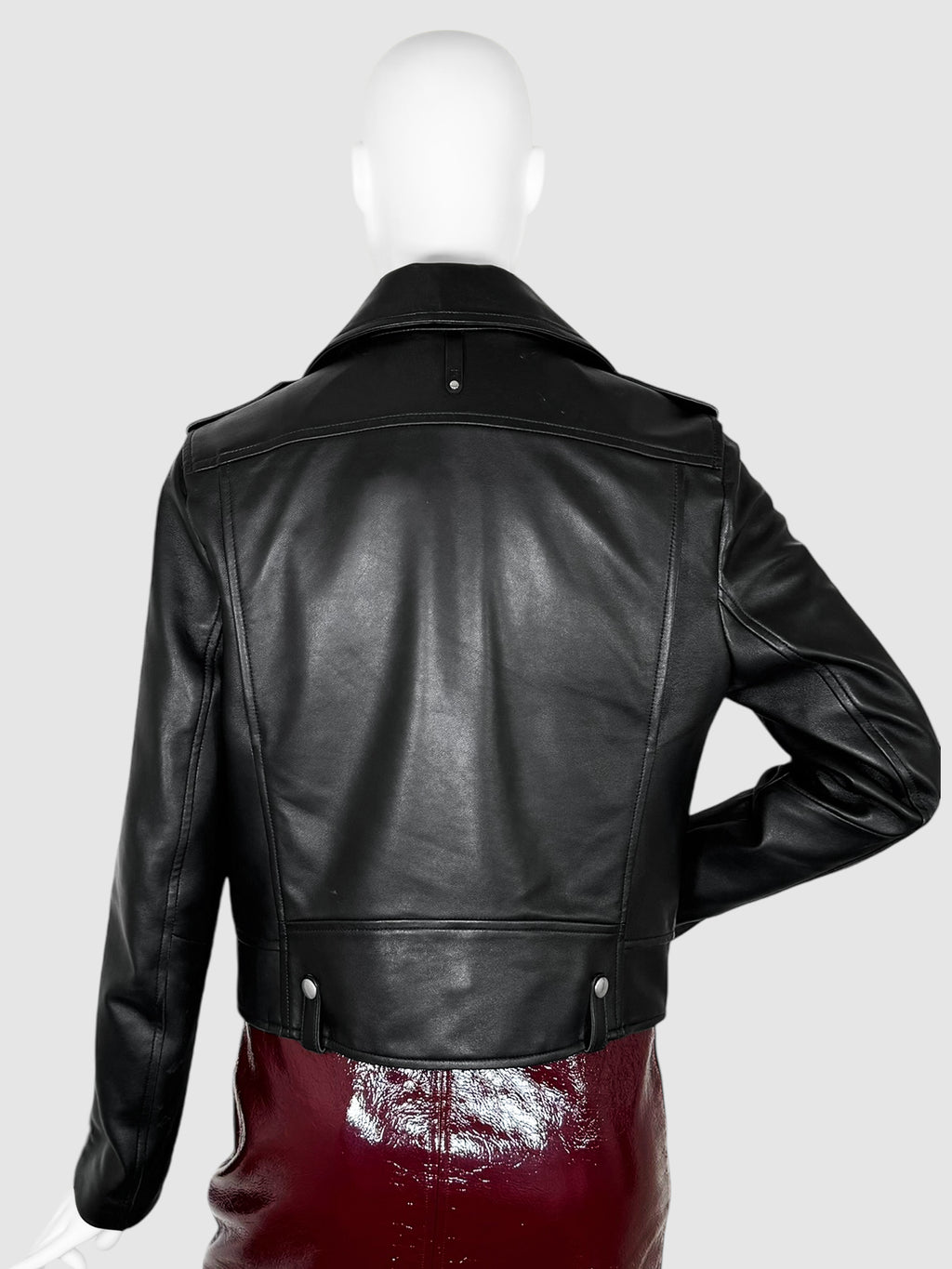 Baya Leather Biker Jacket - Size M
