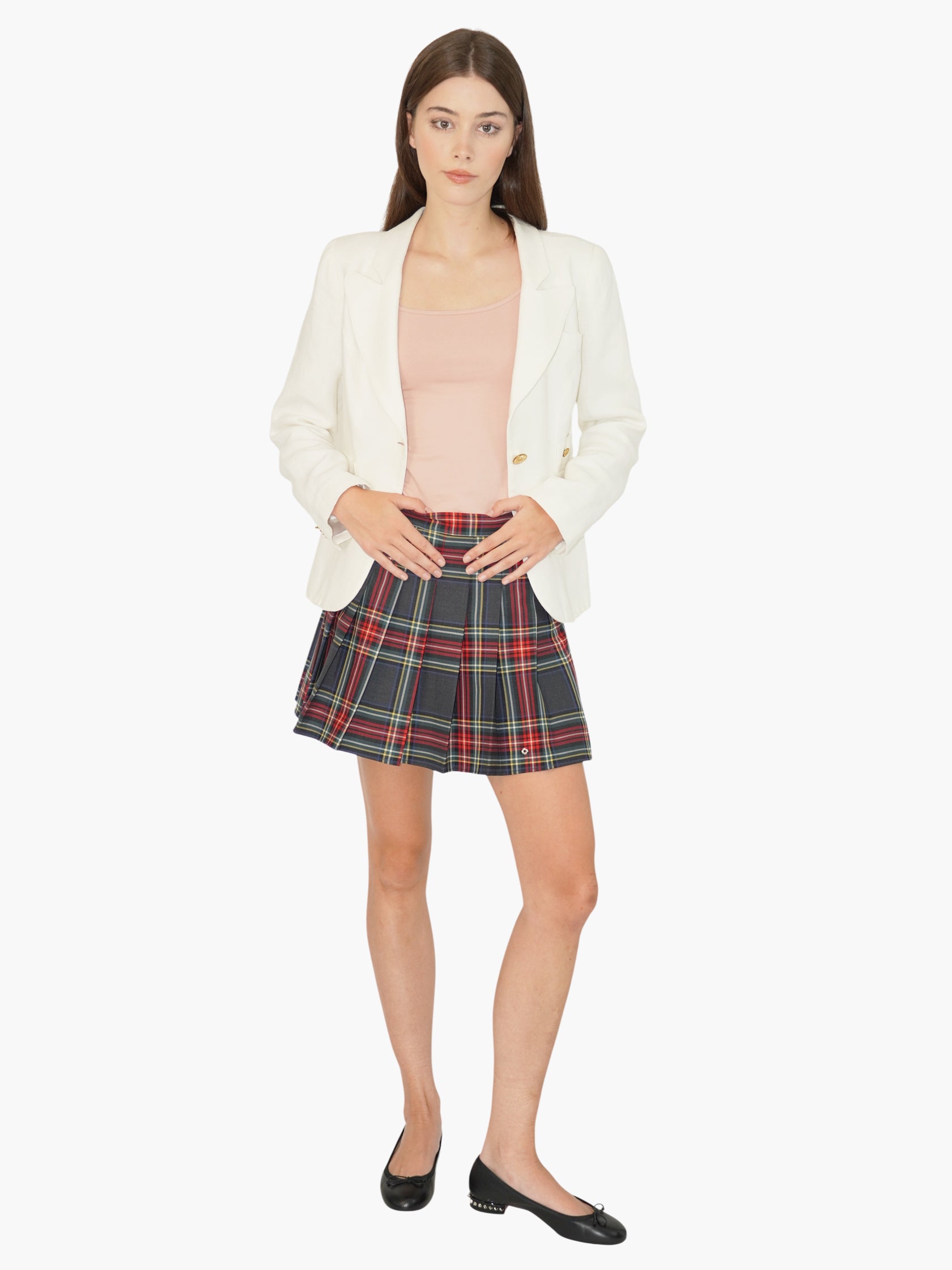 Linen Single-Button Blazer