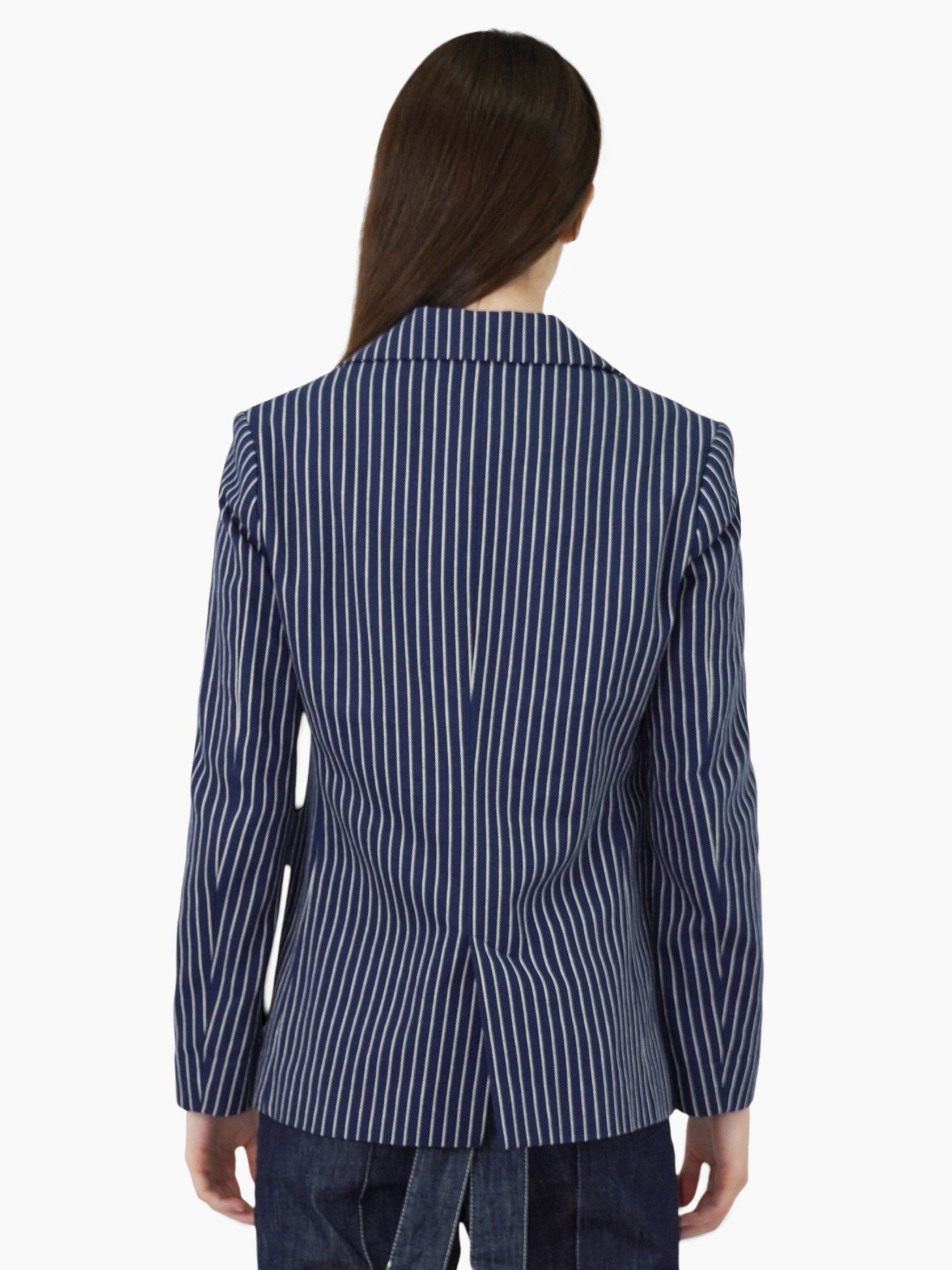 Single-Breasted Stripe Blazer
