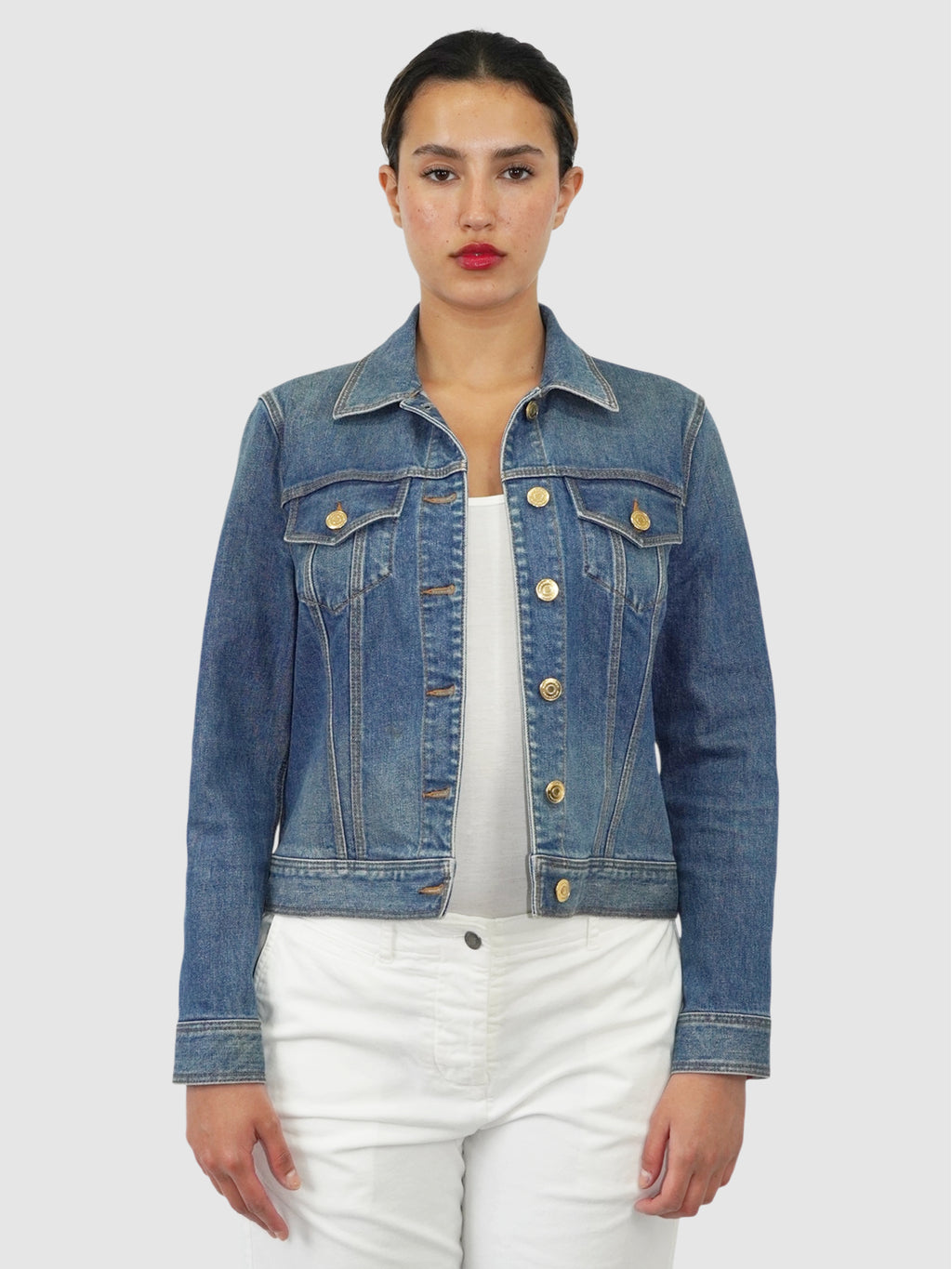Denim Button-Up Jacket