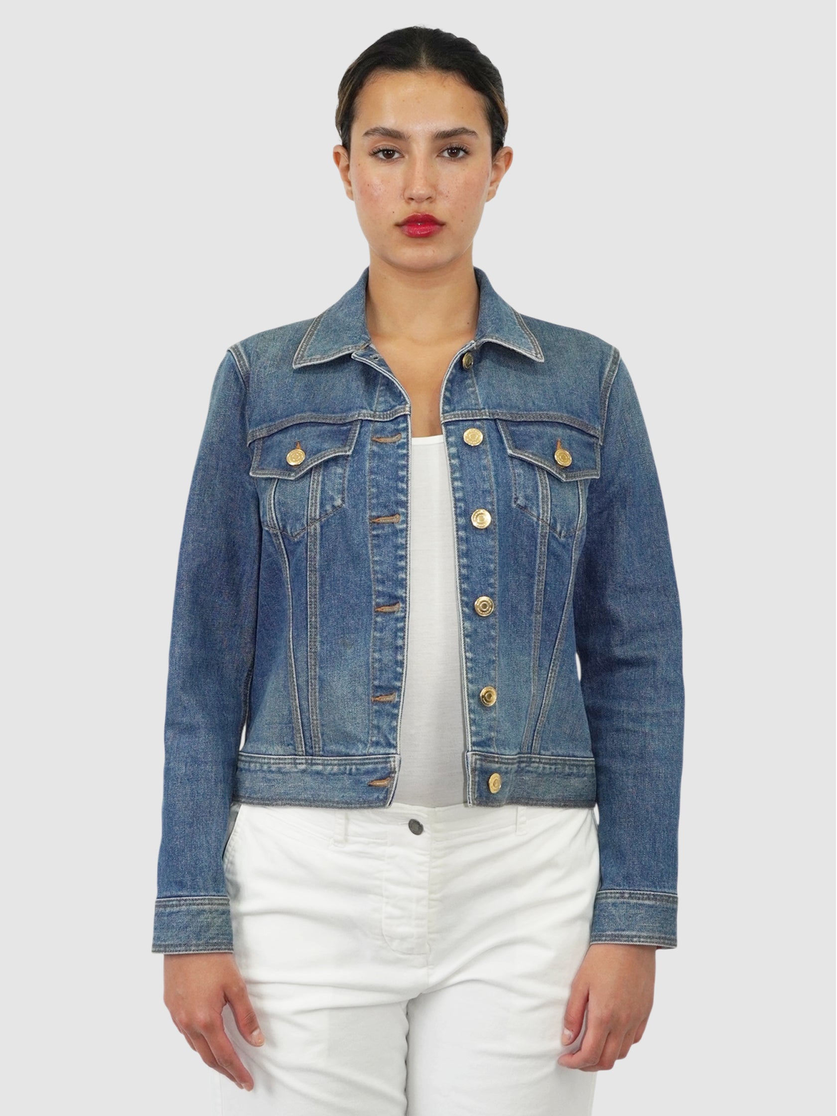 Denim Button-Up Jacket