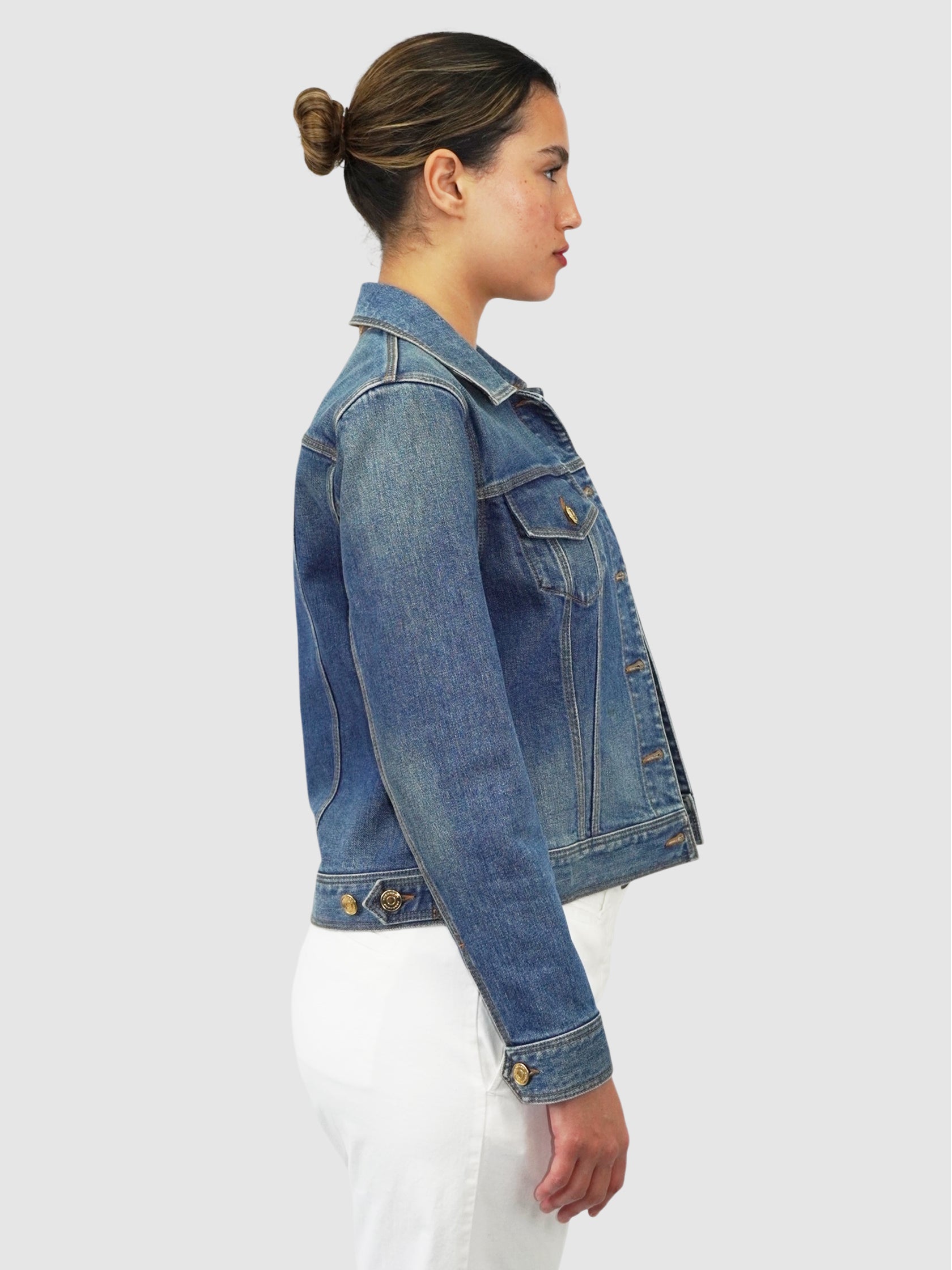 Denim Button-Up Jacket
