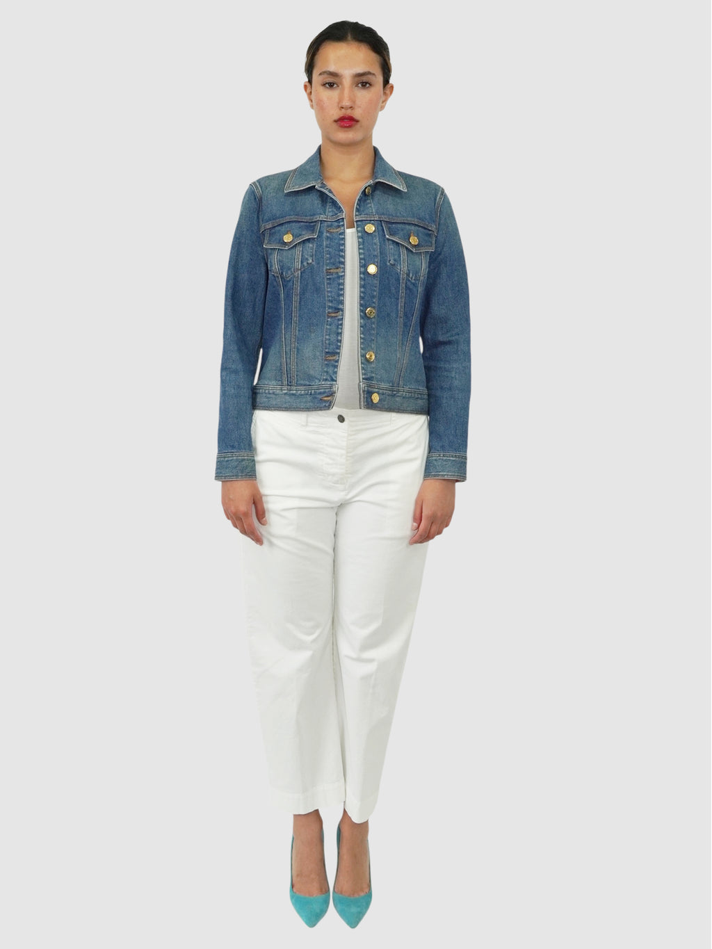 Denim Button-Up Jacket