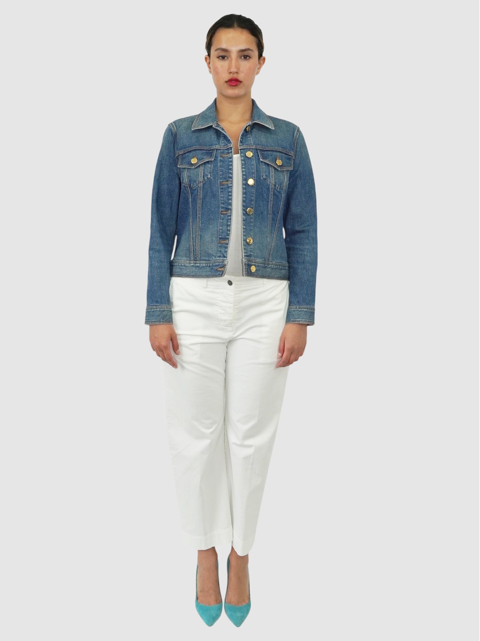 Denim Button-Up Jacket