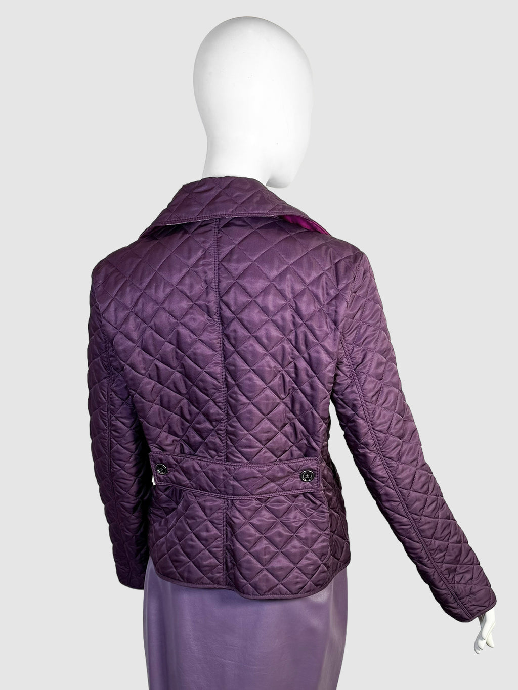 Quilted Double-Breasted Jacket - Size M