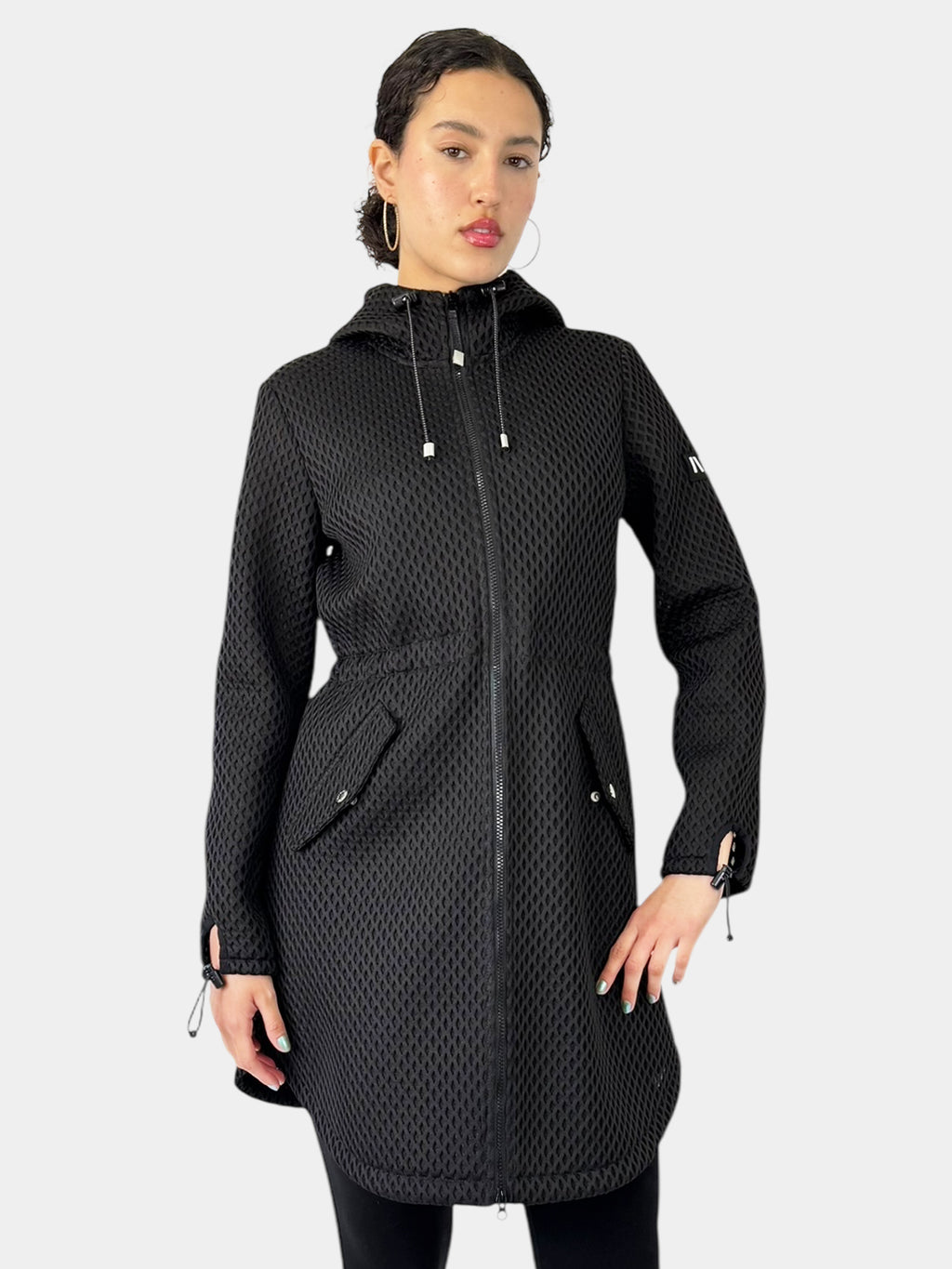 Lightweight Textured Zip-Up Jacket