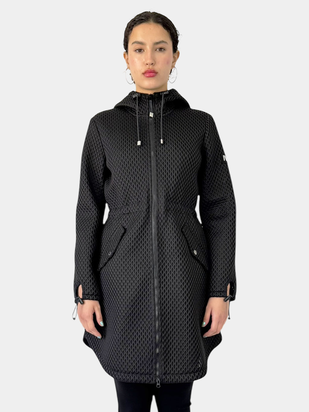 Lightweight Textured Zip-Up Jacket