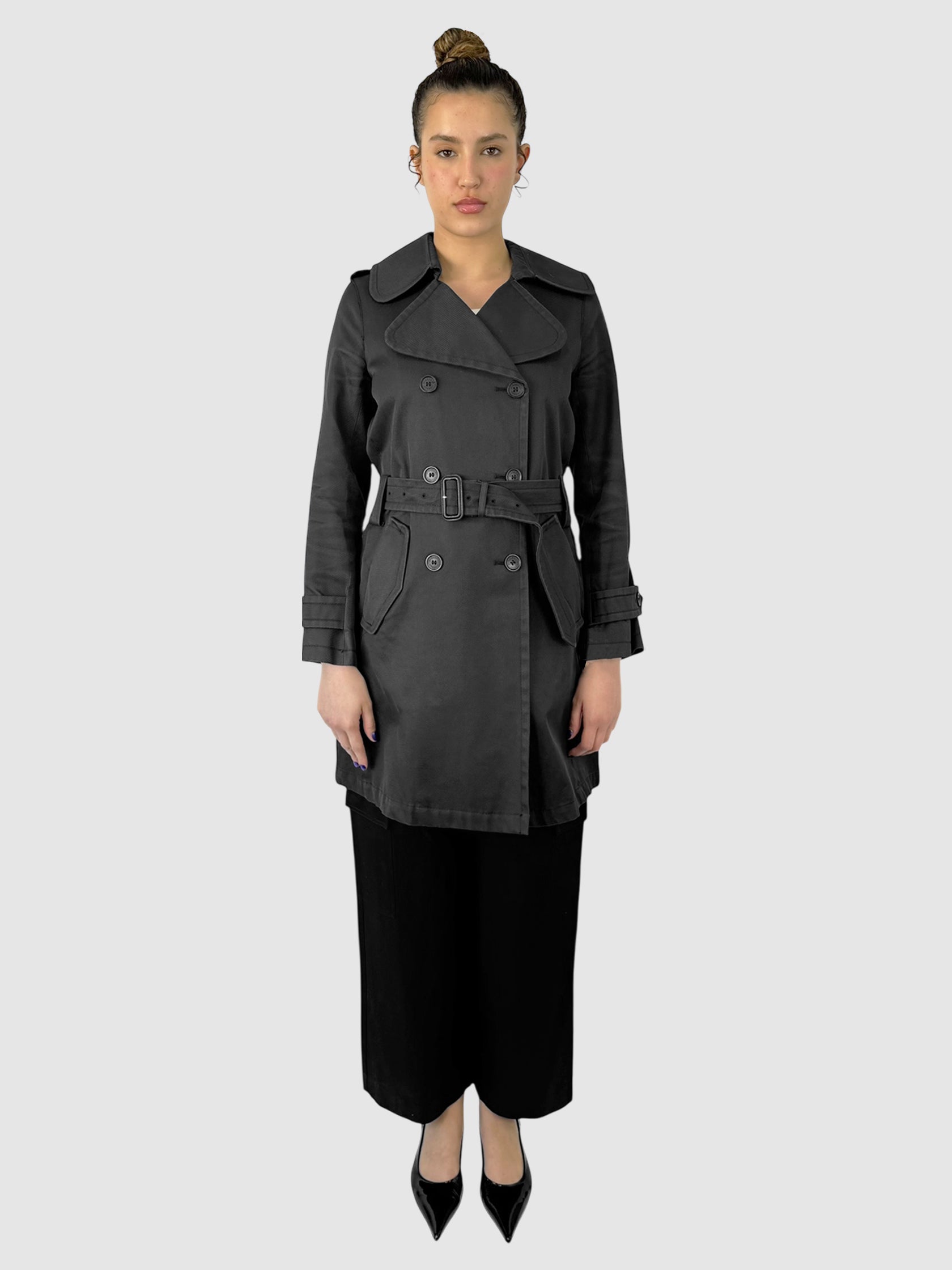 Double-Breasted Belted Jacket