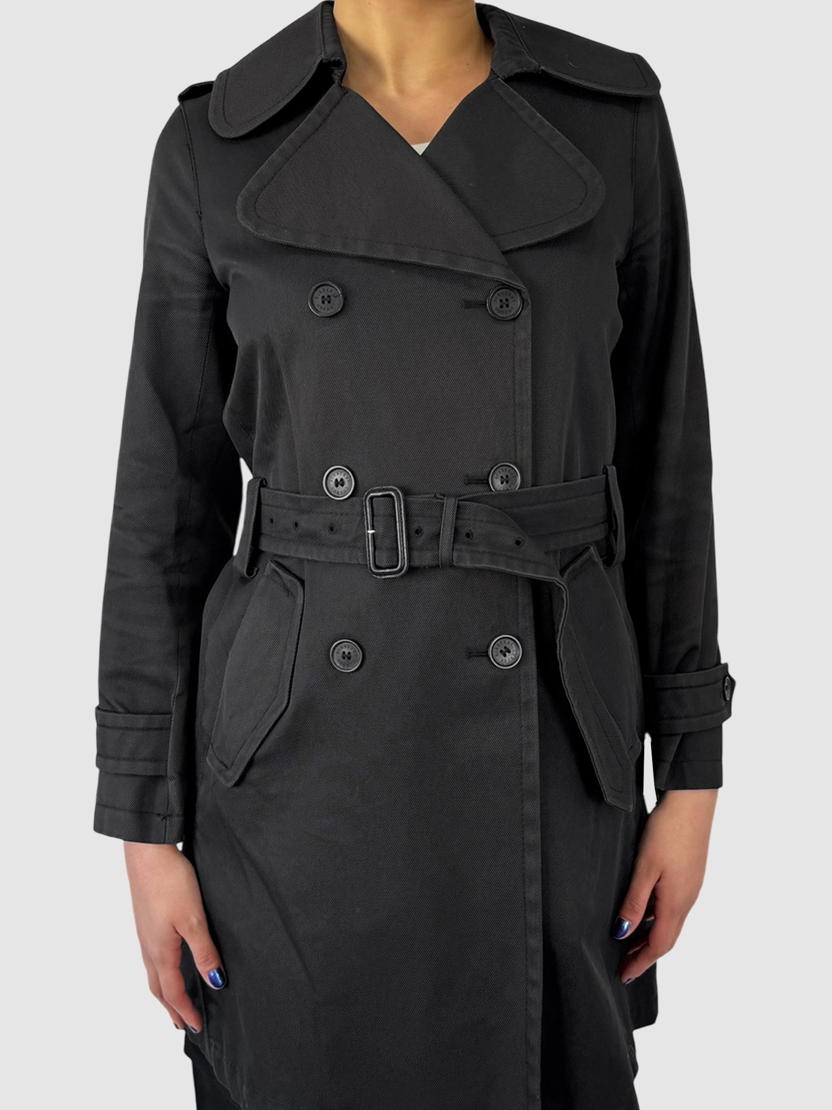 Double-Breasted Belted Jacket