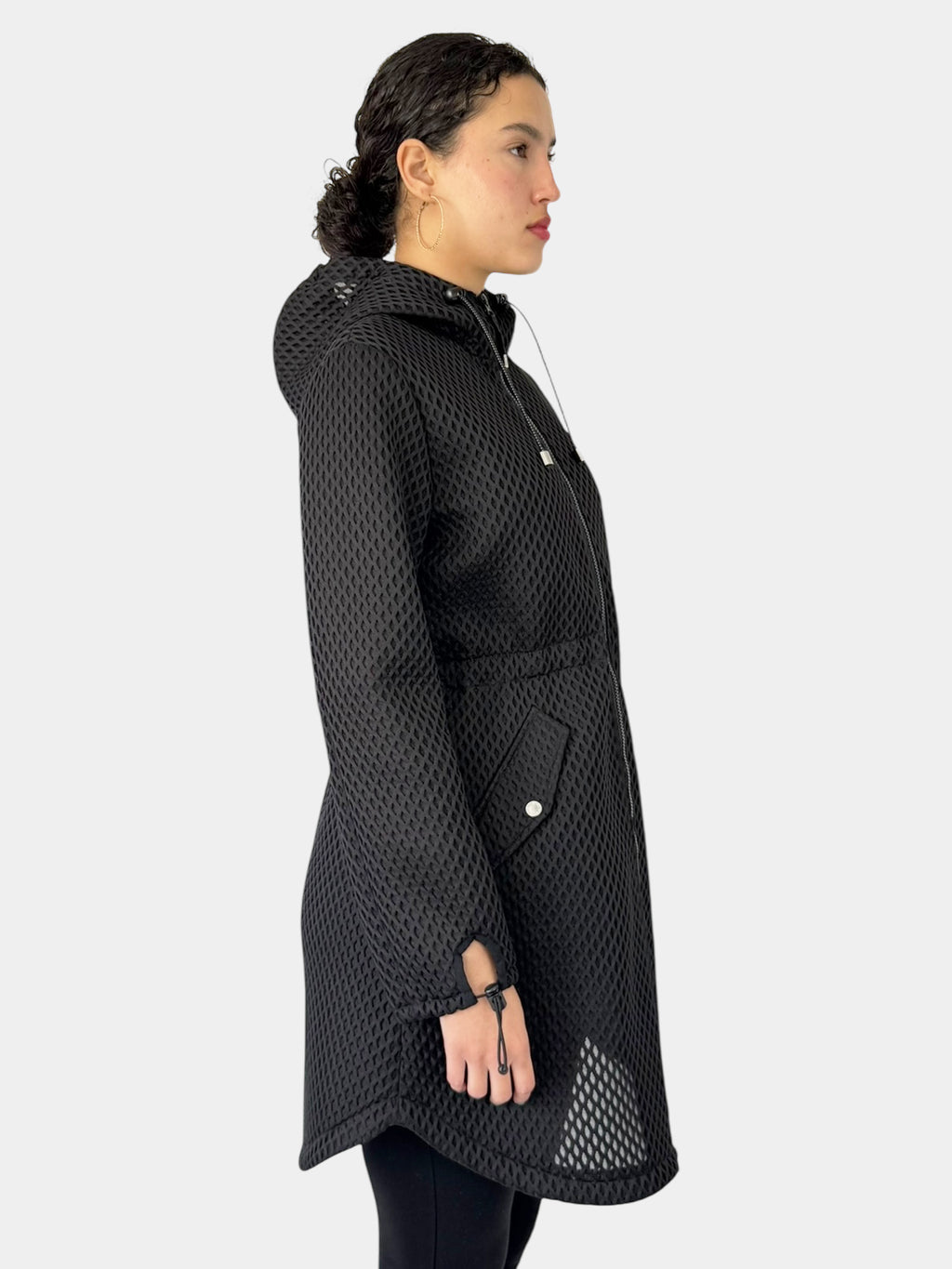 Lightweight Textured Zip-Up Jacket