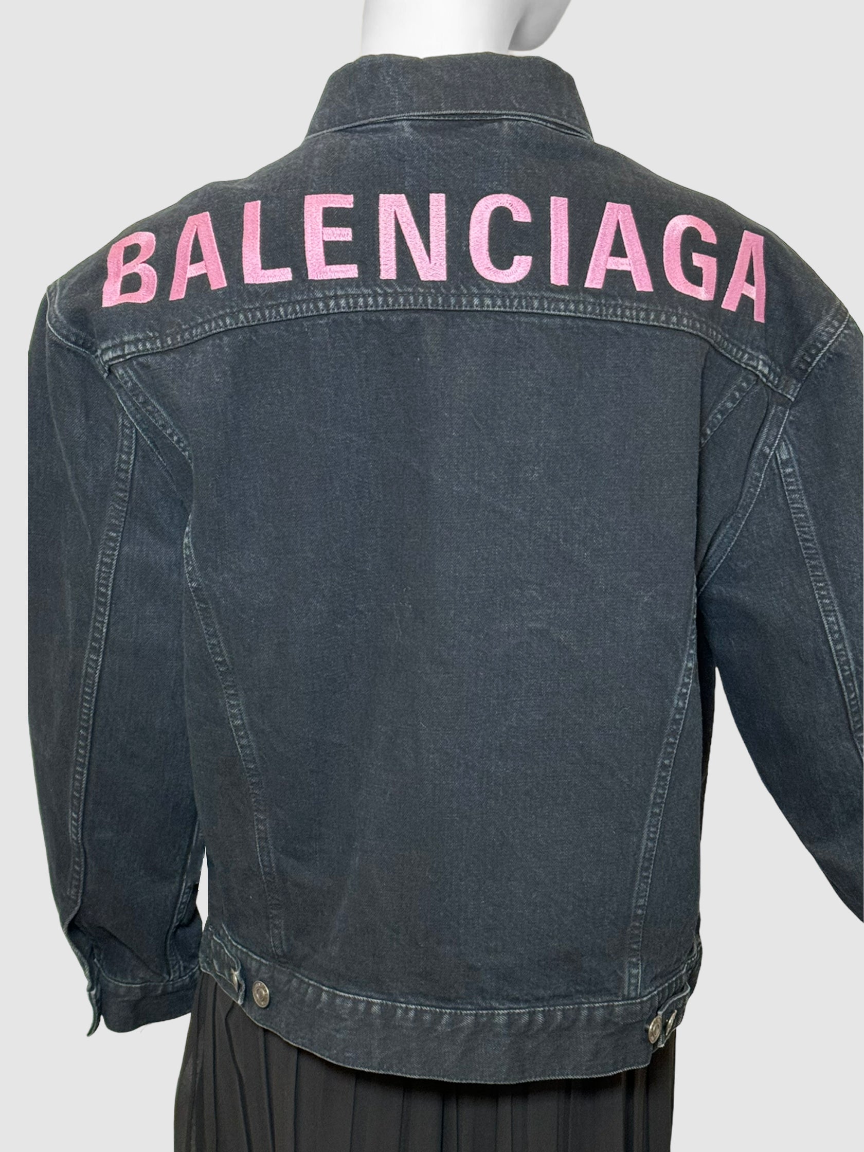 Denim Logo Jacket - Size 34