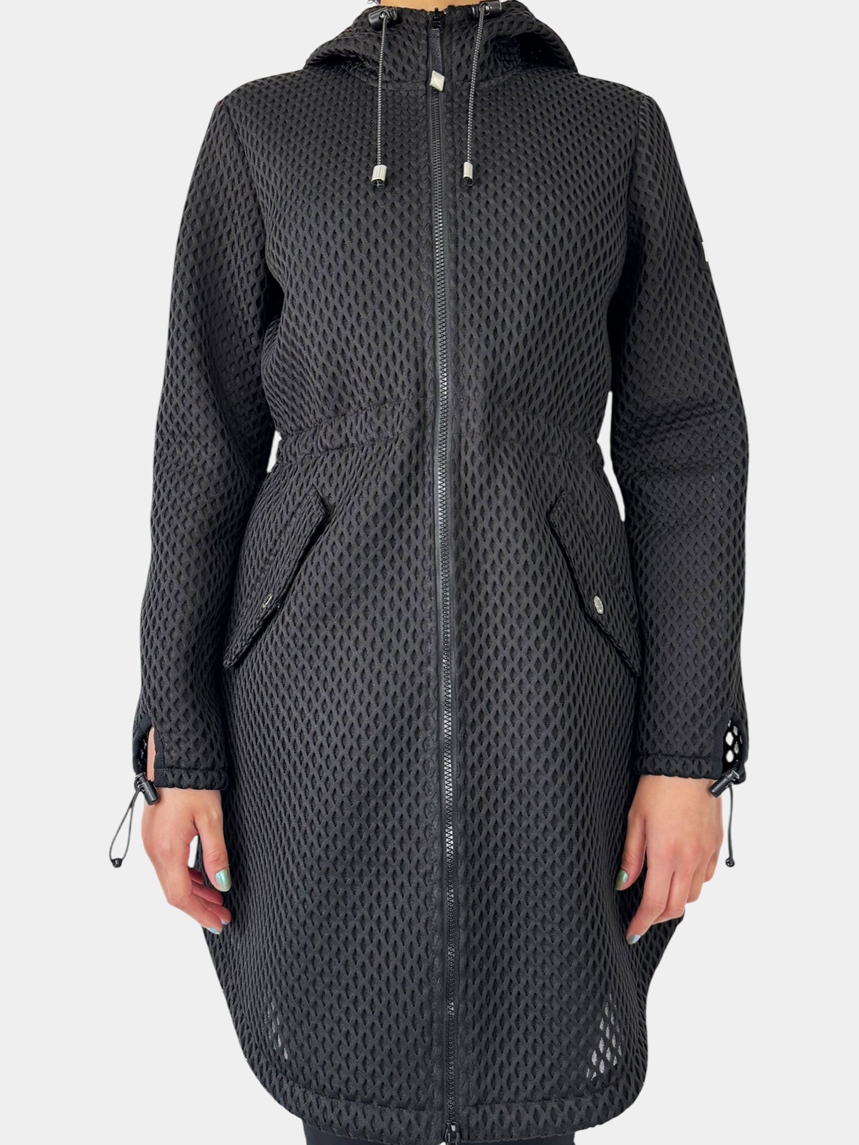 Lightweight Textured Zip-Up Jacket