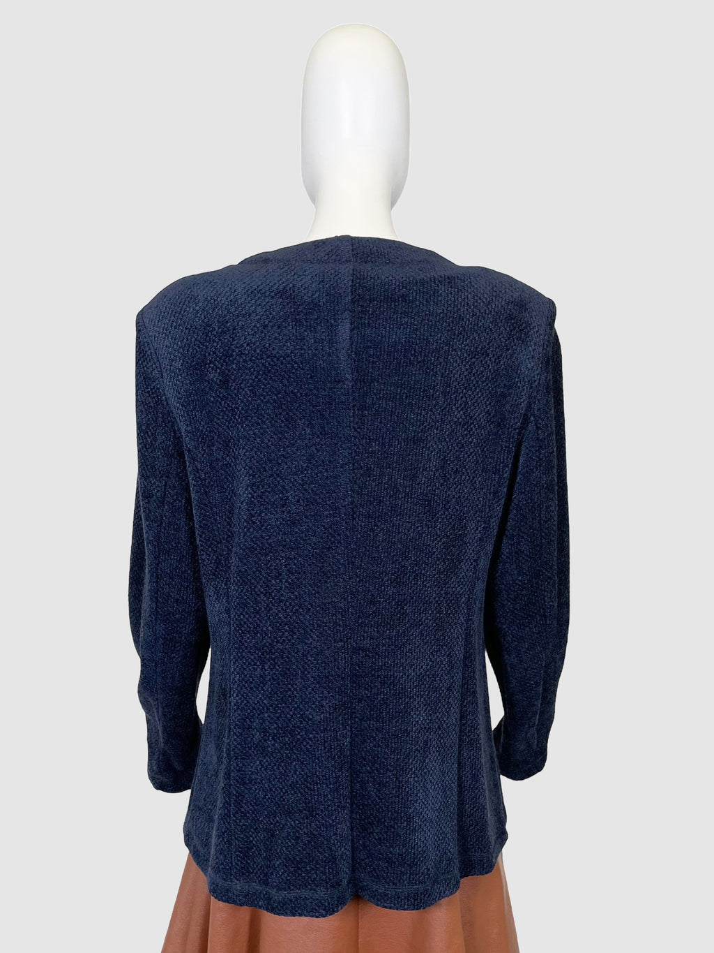 Chenille Single-Breasted Blazer - Size 48