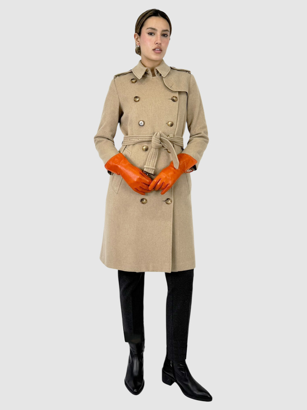 Double-Breasted Cashmere Coat