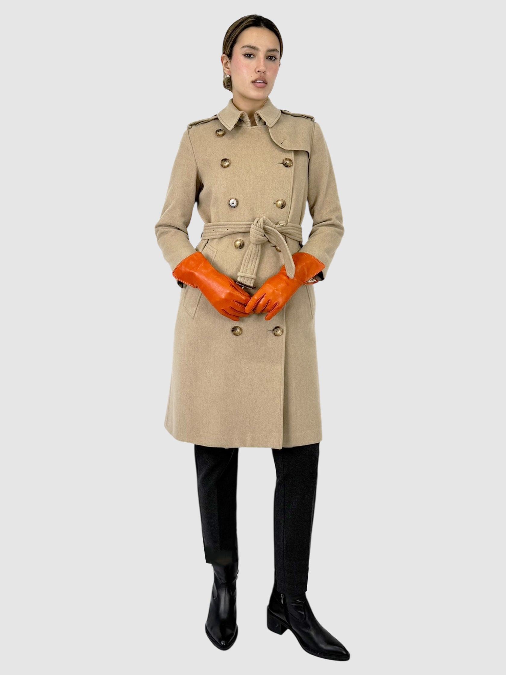 Double-Breasted Cashmere Coat