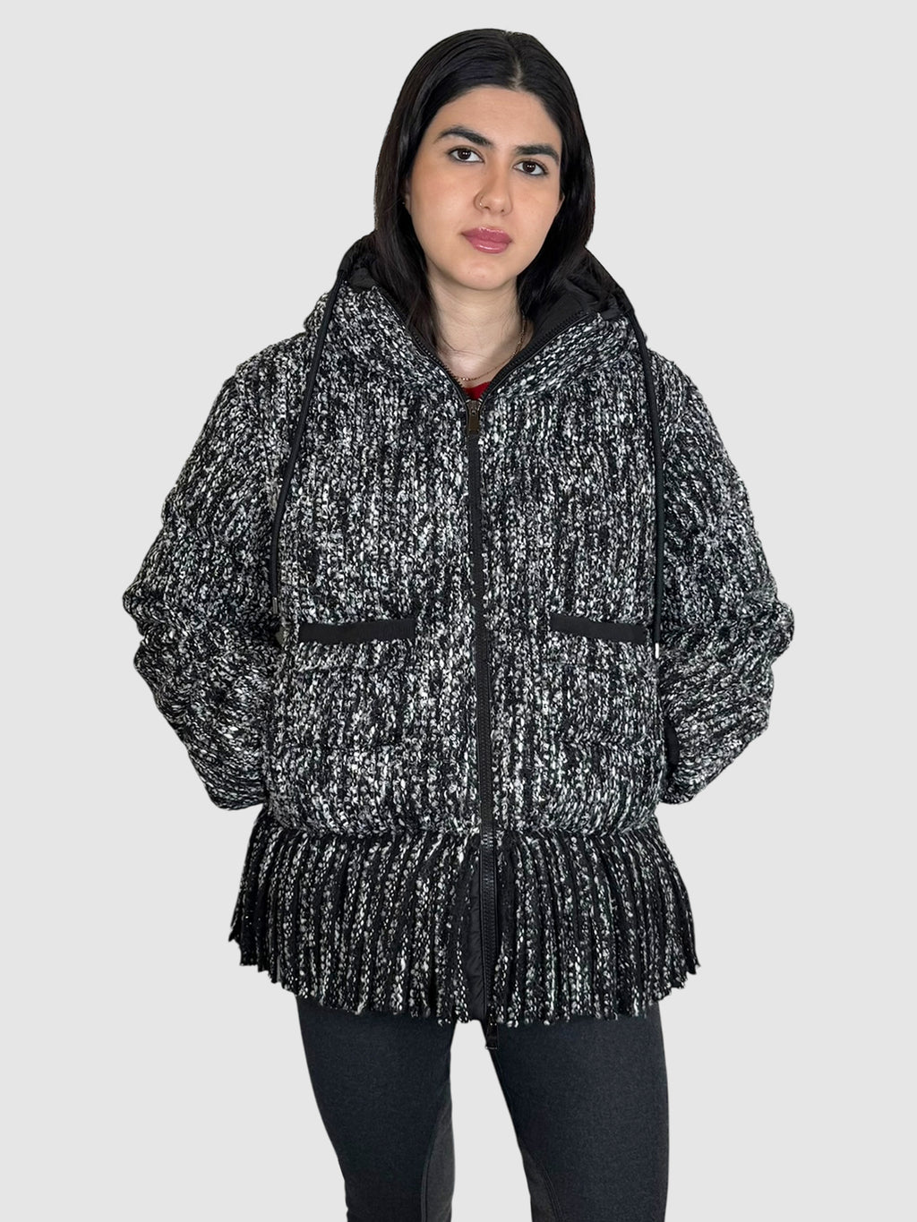 Tweed Puffer Coat