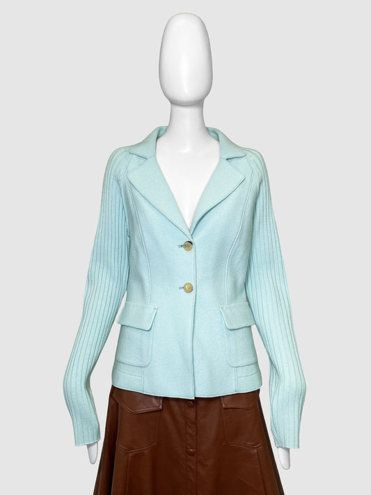 Marc Cain Button-Up Wool Jacket - Size 4