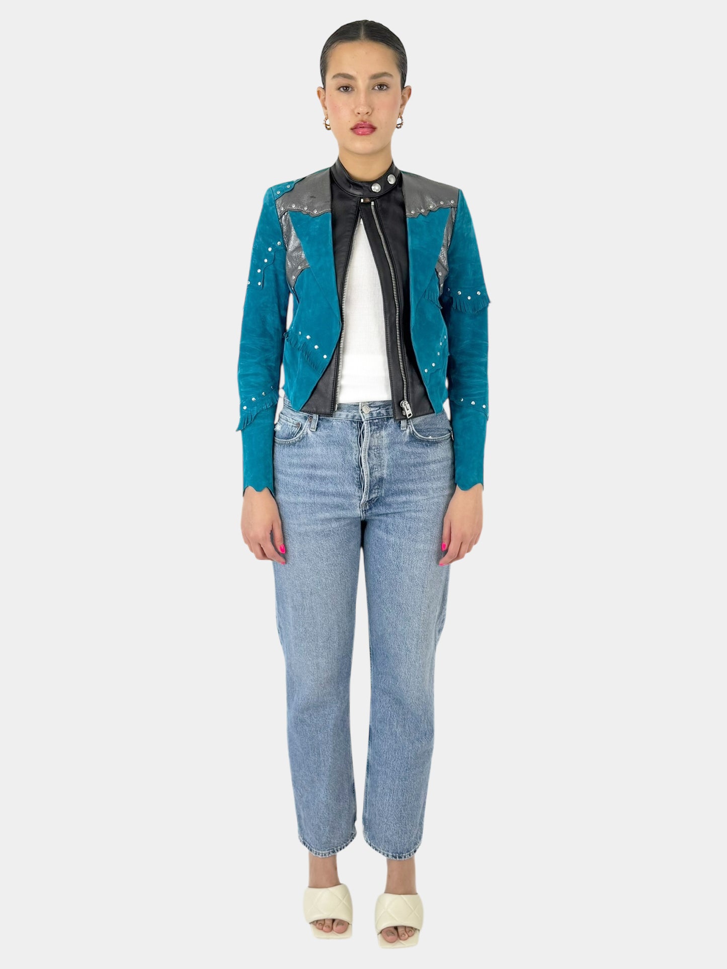 Suede Moto Jacket