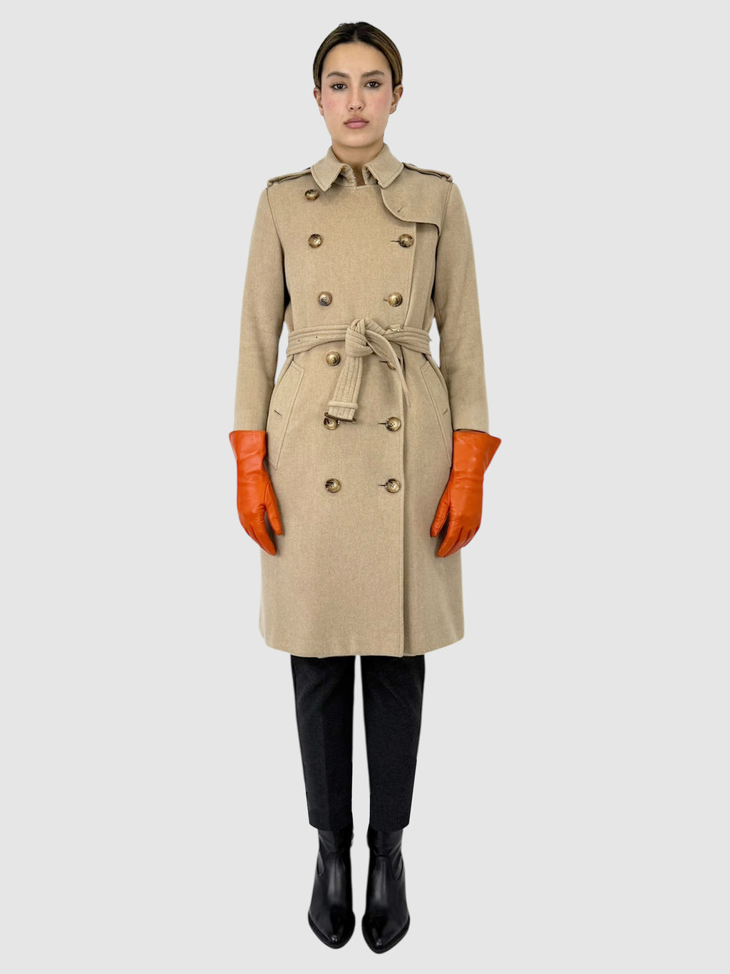 Double-Breasted Cashmere Coat