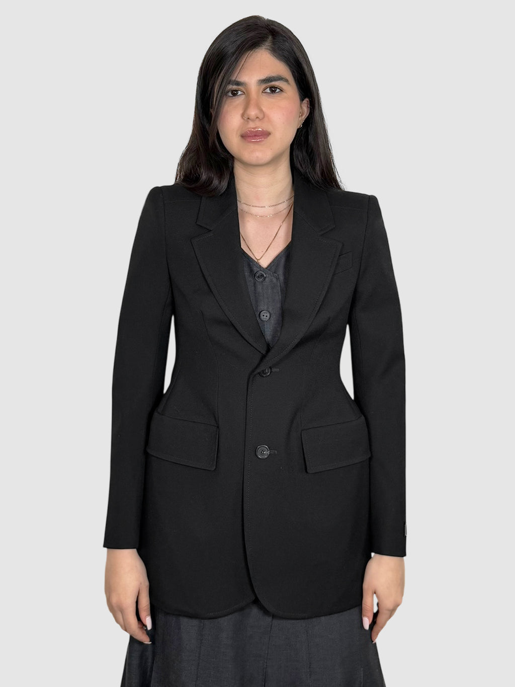 Hourglass Wool Blazer