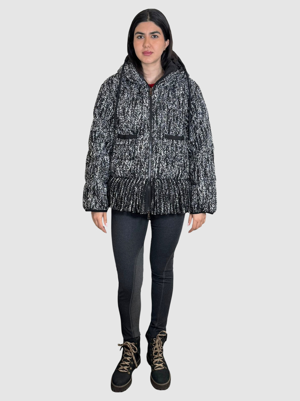 Tweed Puffer Coat