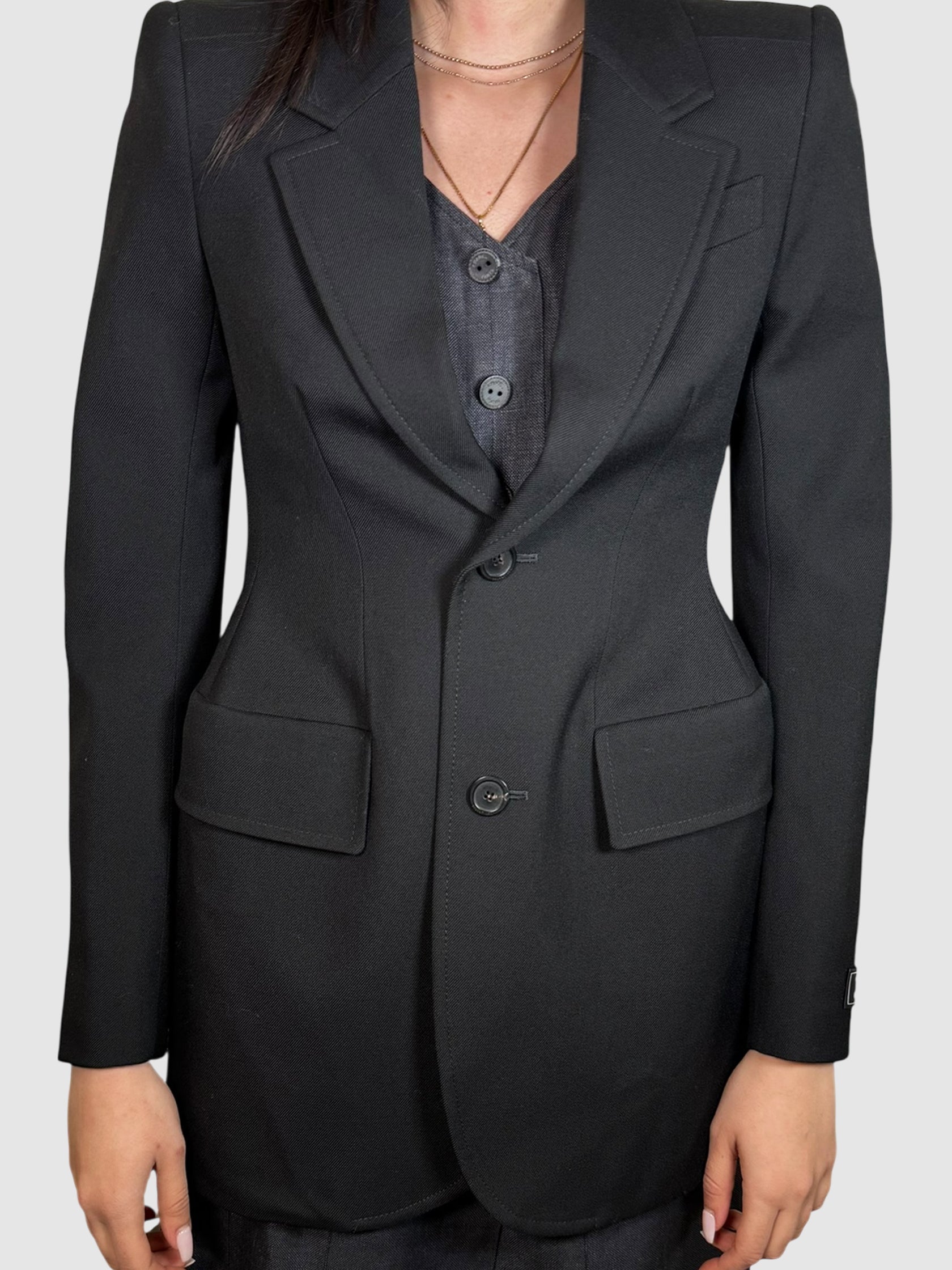 Hourglass Wool Blazer