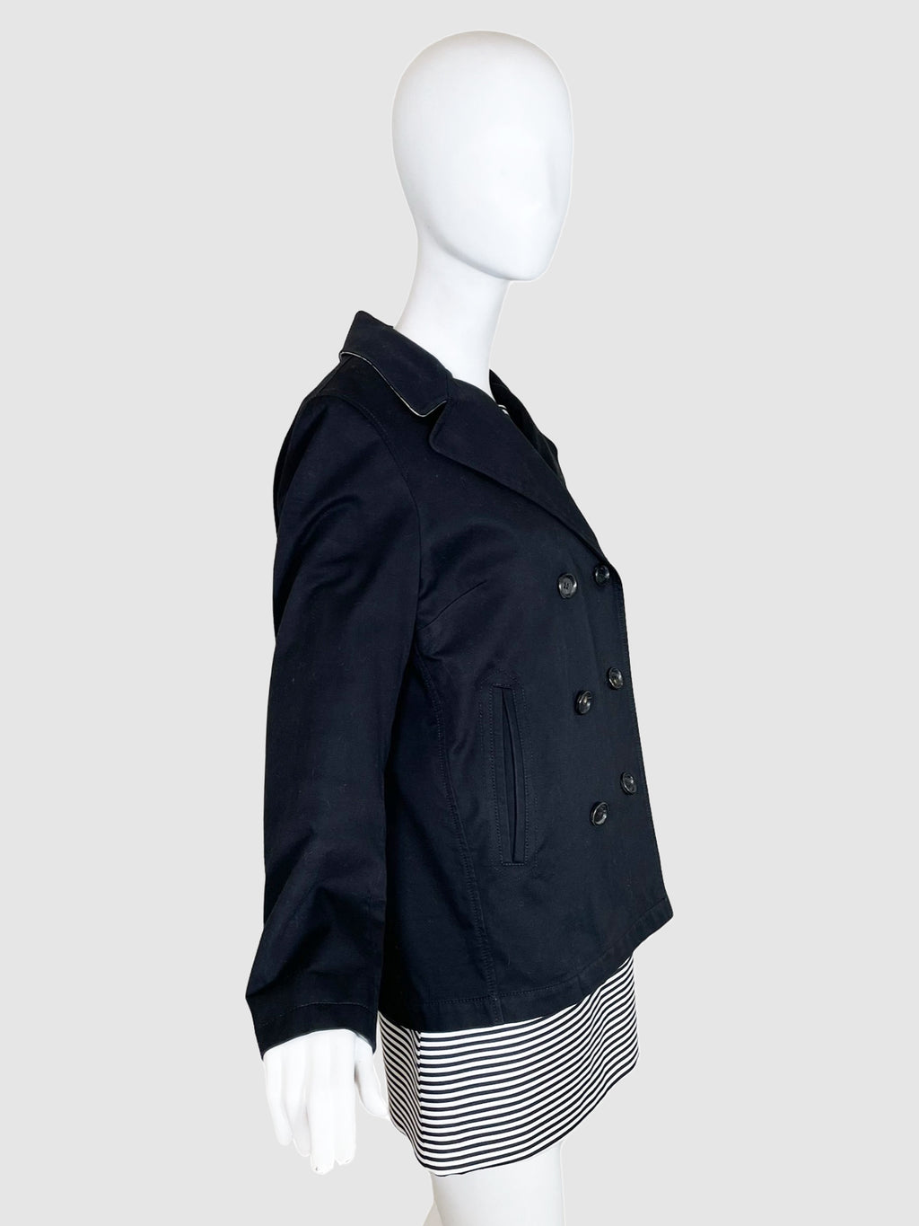 Double-Breasted Short Jacket - Size 10