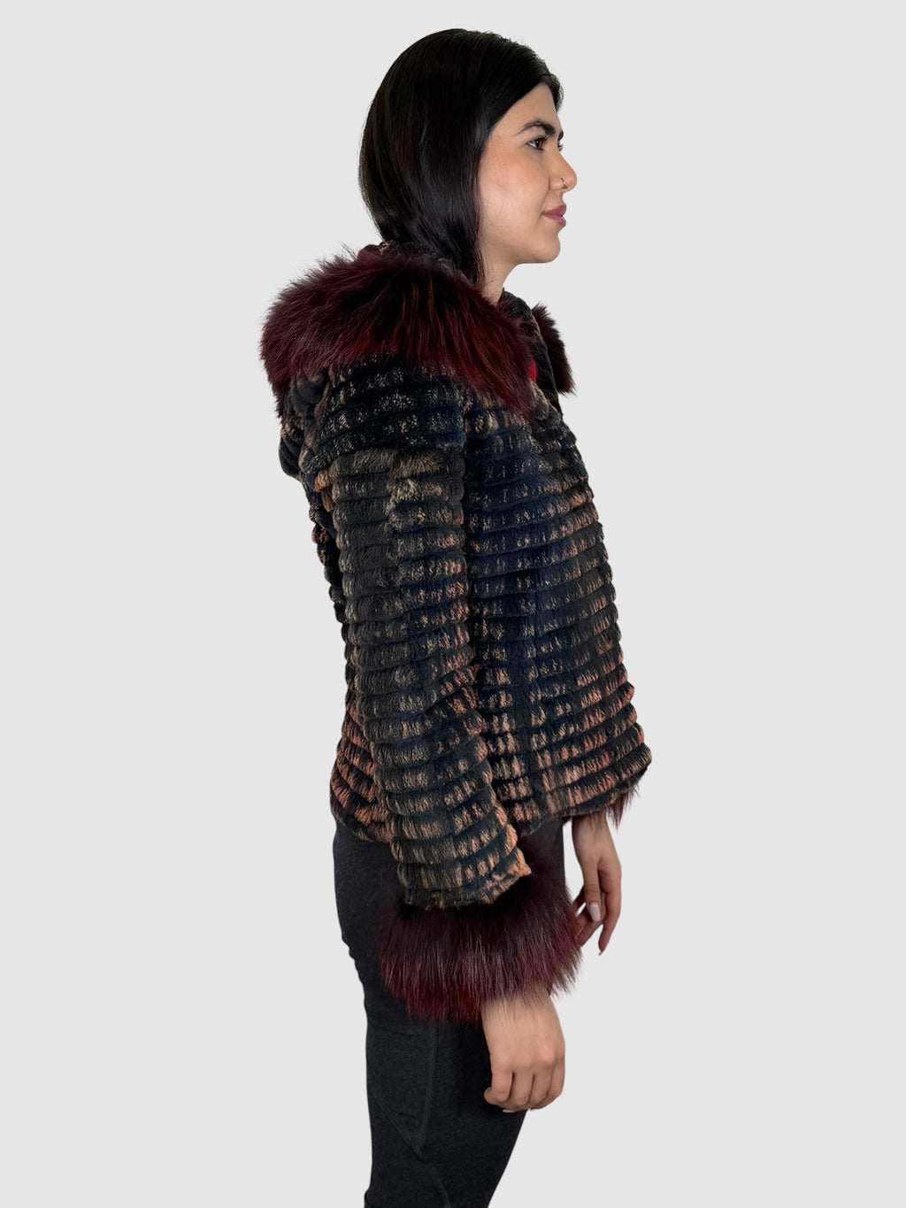 Pleated Fur Jacket