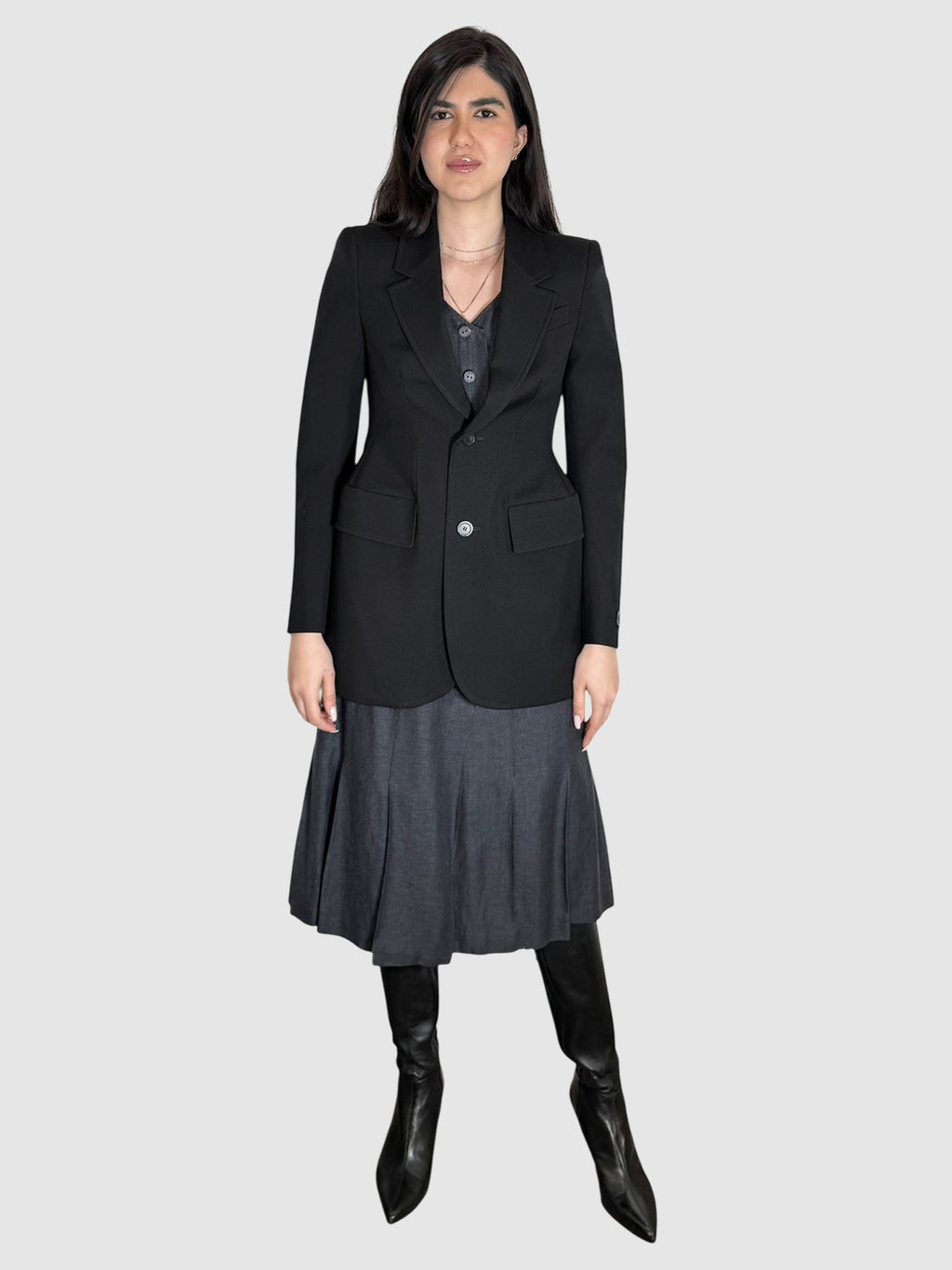 Hourglass Wool Blazer
