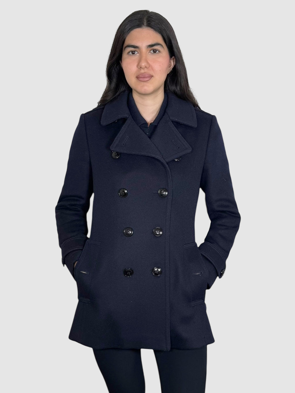 Wool Double-Breasted Coat