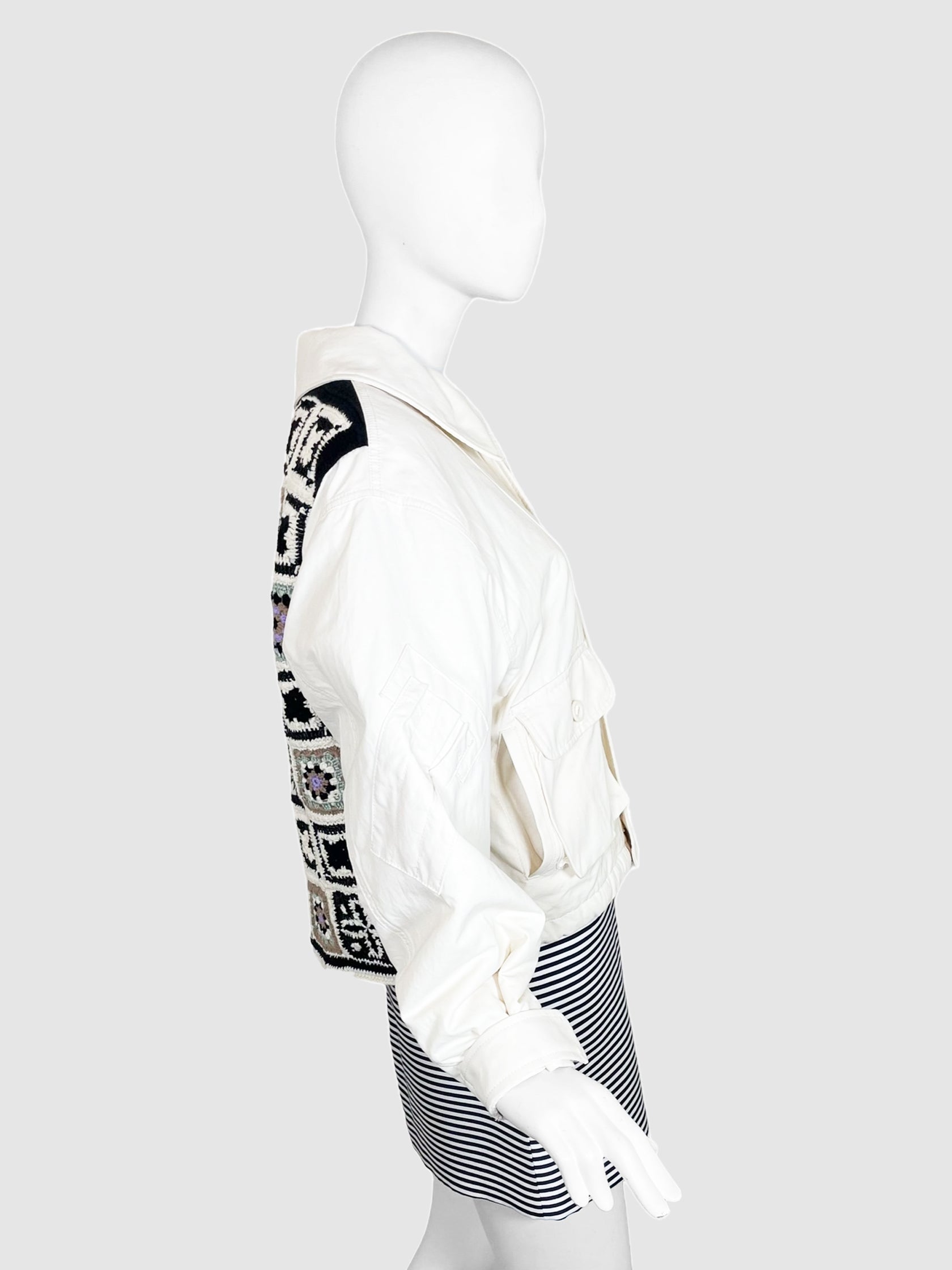 Lightweight Jacket with Back Embroidery - One Size