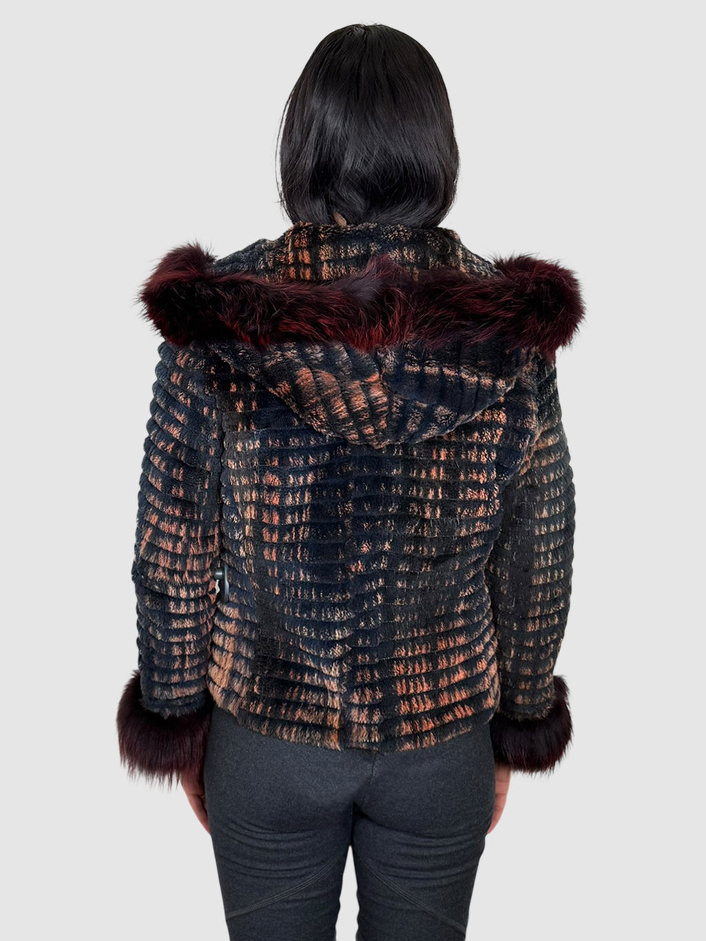Pleated Fur Jacket