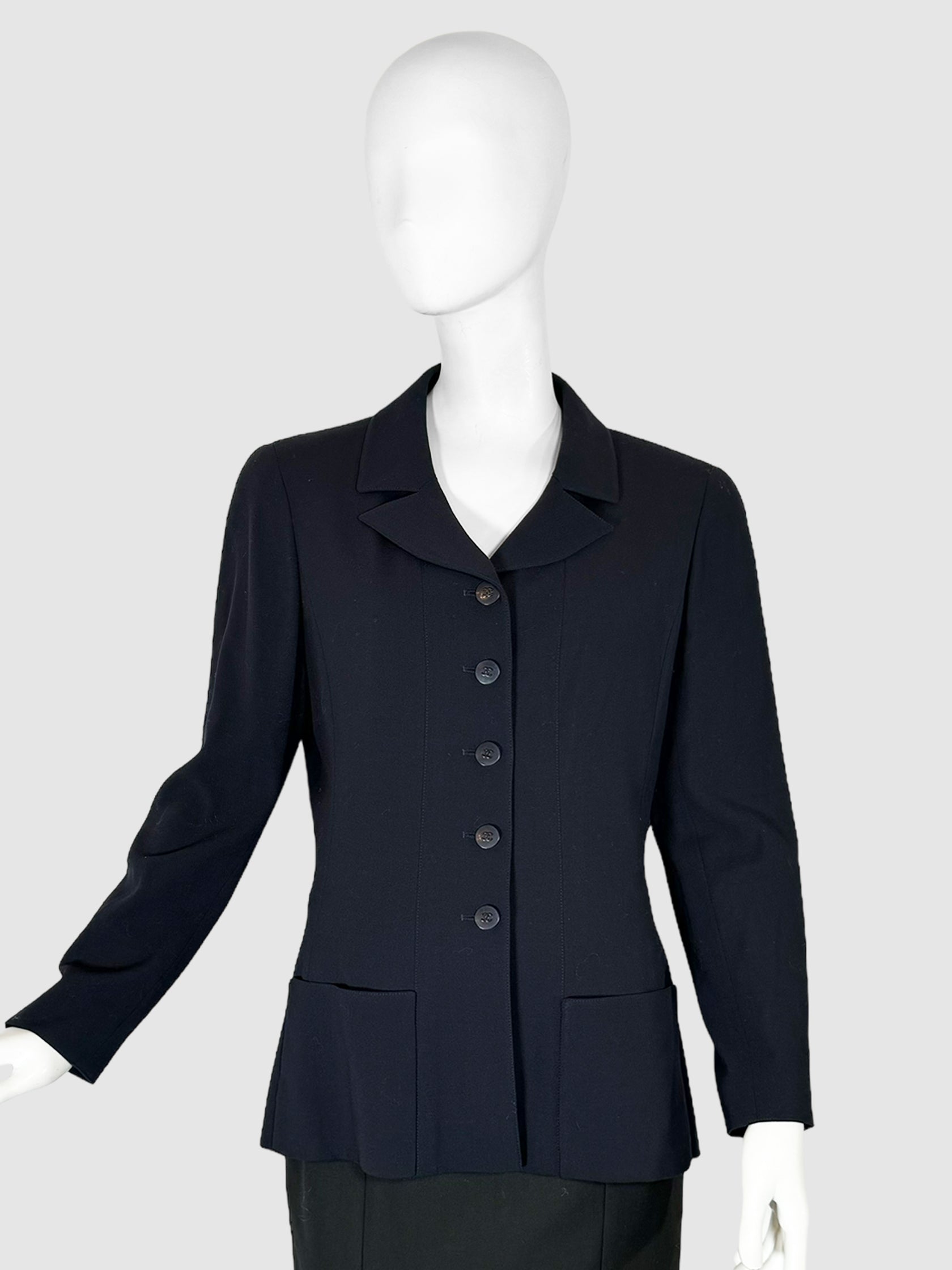 Wool Button-Up Jacket - Size 44