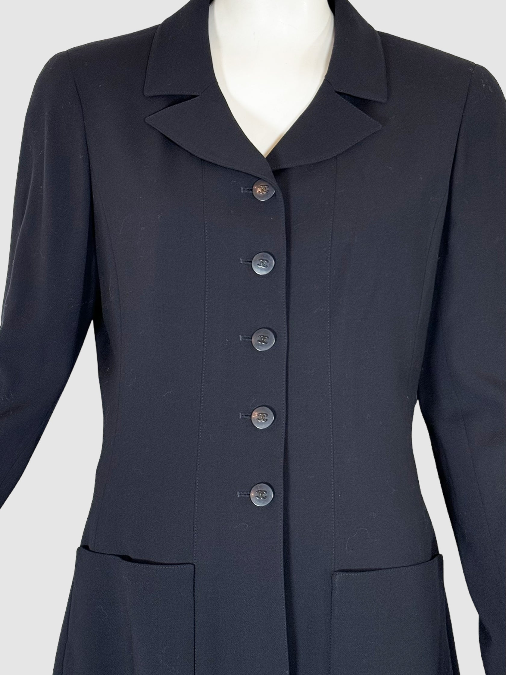 Wool Button-Up Jacket - Size 44