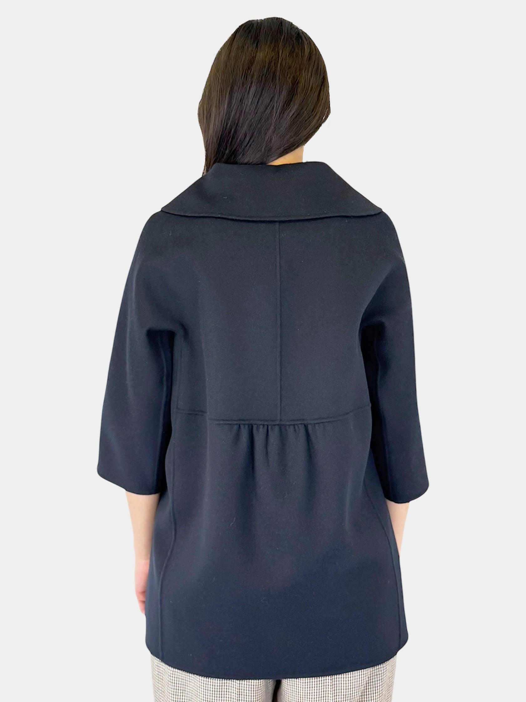 Wool Button-Up Coat - Size 2