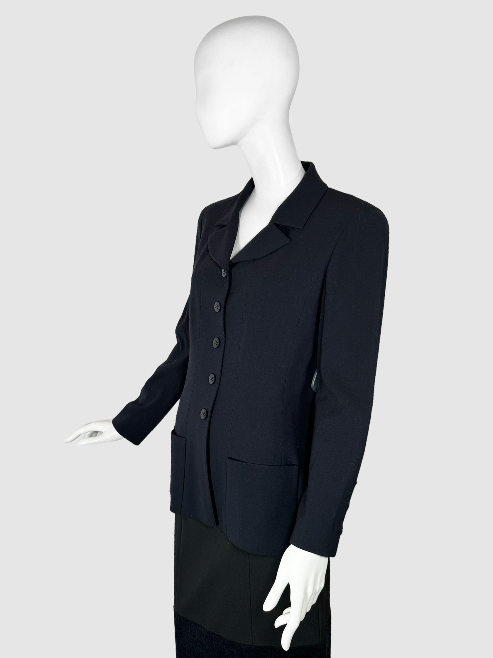 Wool Button-Up Jacket - Size 44