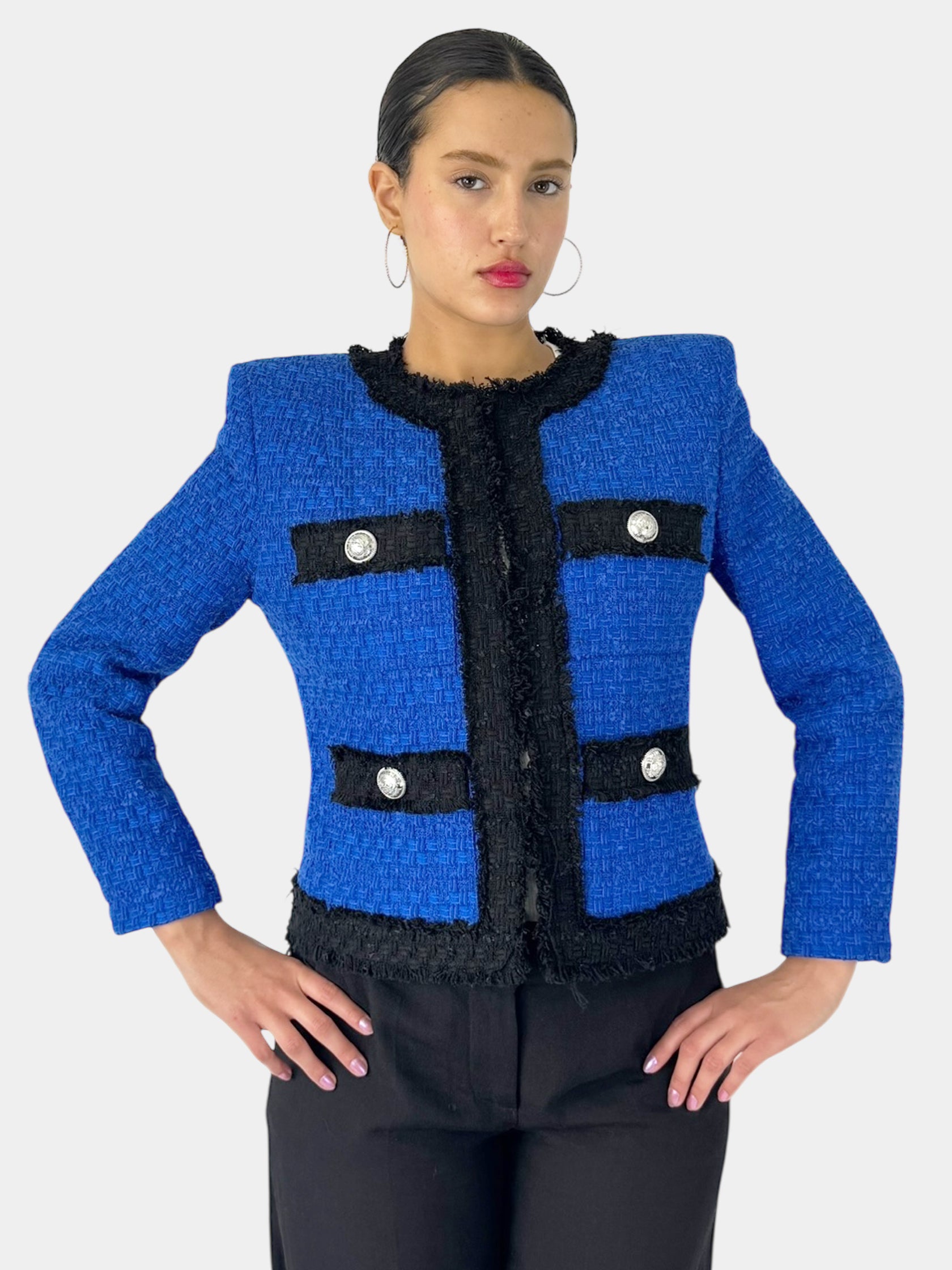 Two-Tone Tweed Jacket