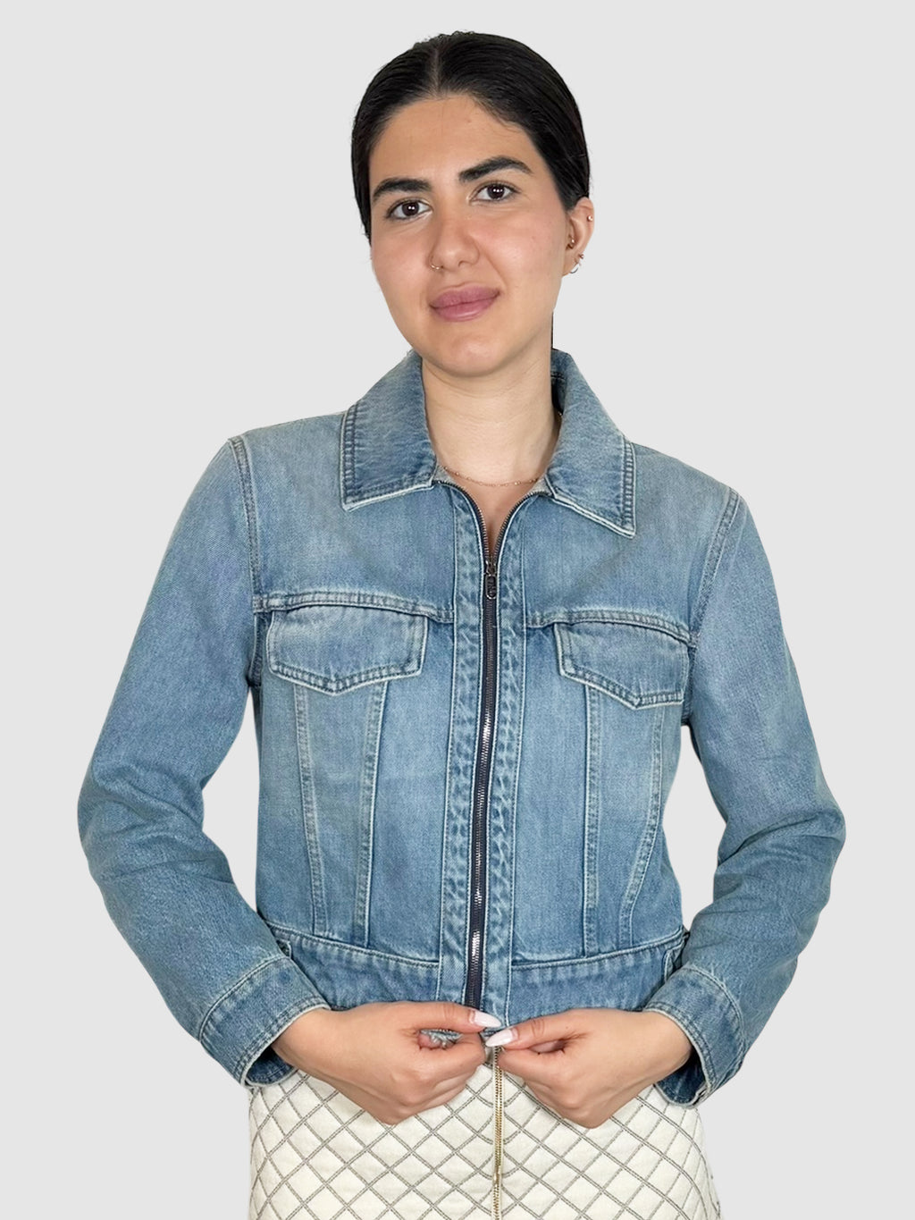 Denim Zip-Up Jacket
