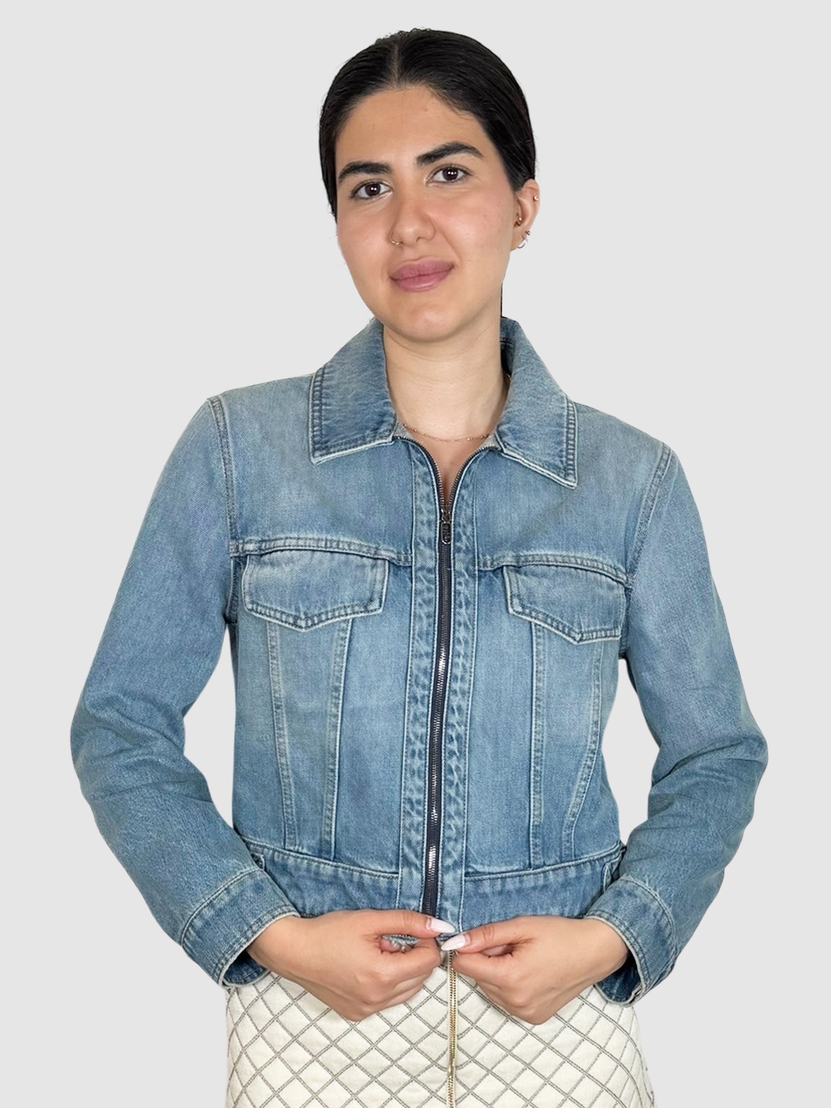 Denim Zip-Up Jacket