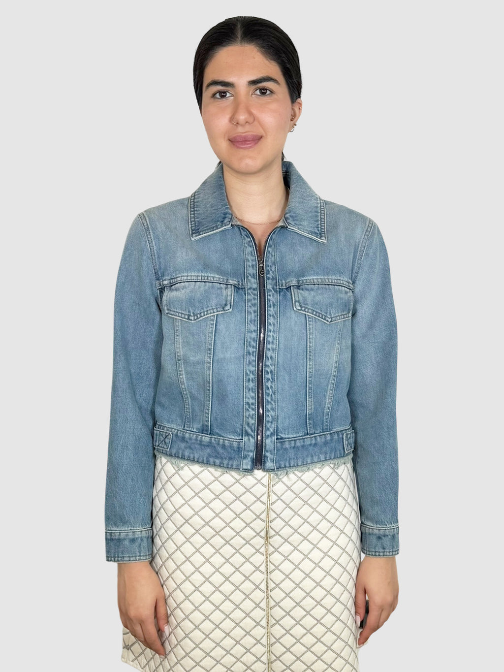 Denim Zip-Up Jacket