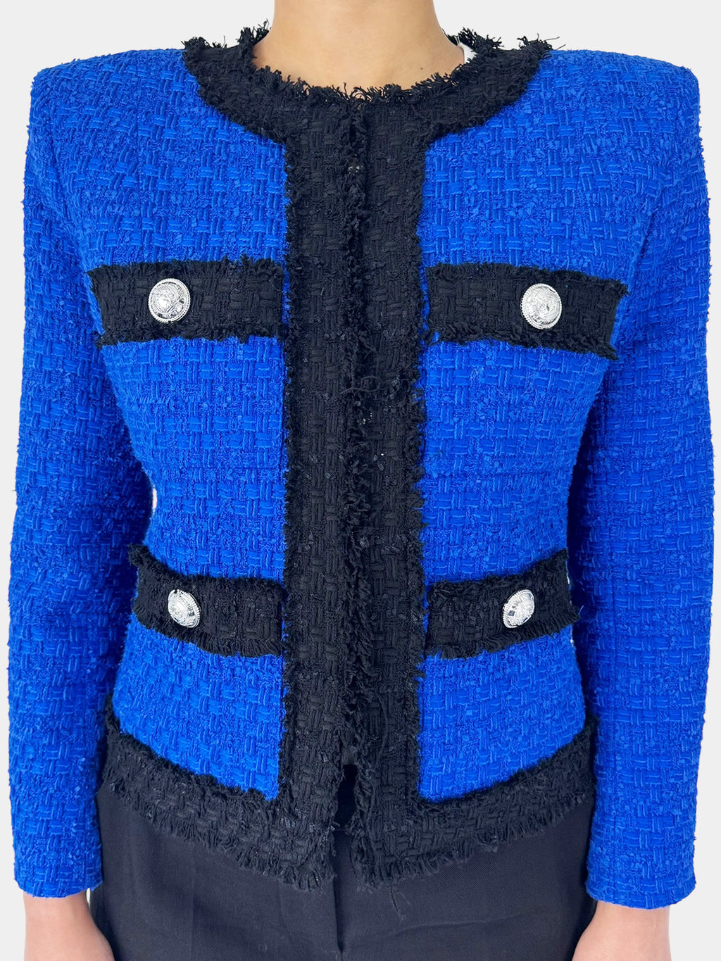 Two-Tone Tweed Jacket